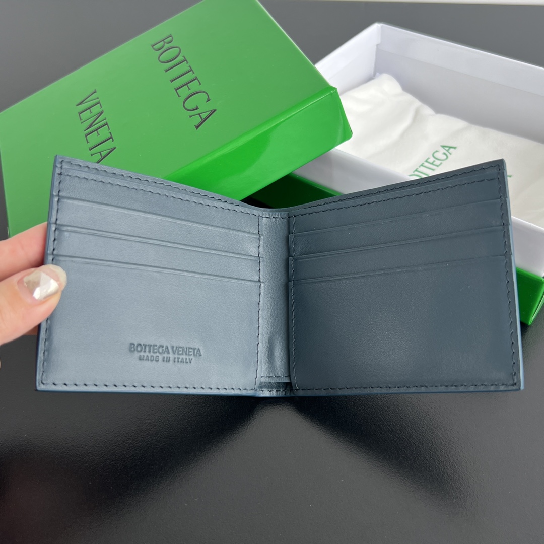 BV 葆蝶 四格 CASSETTE Intreccio编织 牛皮革 短夹 长夹 钱包 男款 黑B5 743004V39K11039 743004V39K12632