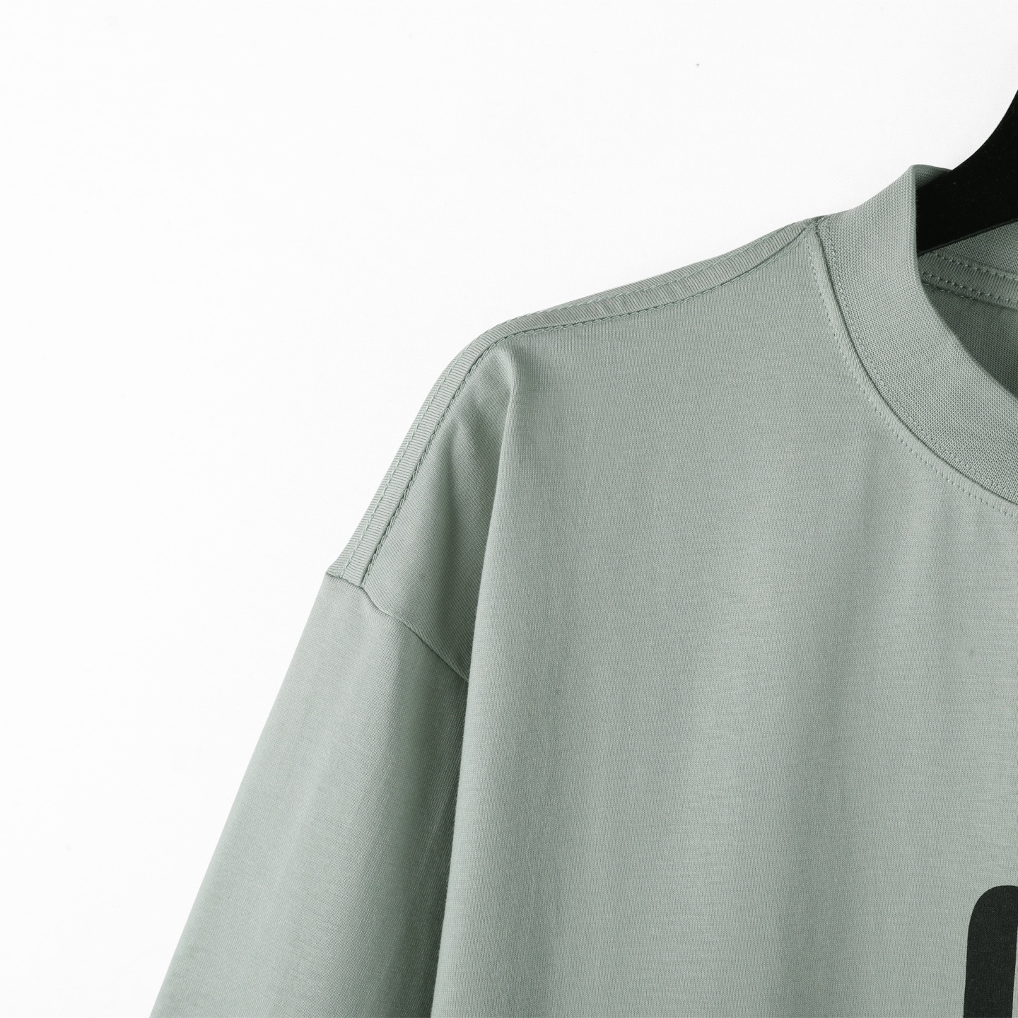 Balenciaga 巴黎世家 双B字母logo 印花短袖 T恤 圆领 短款 夏季 绿色A5 764235TSVU43421