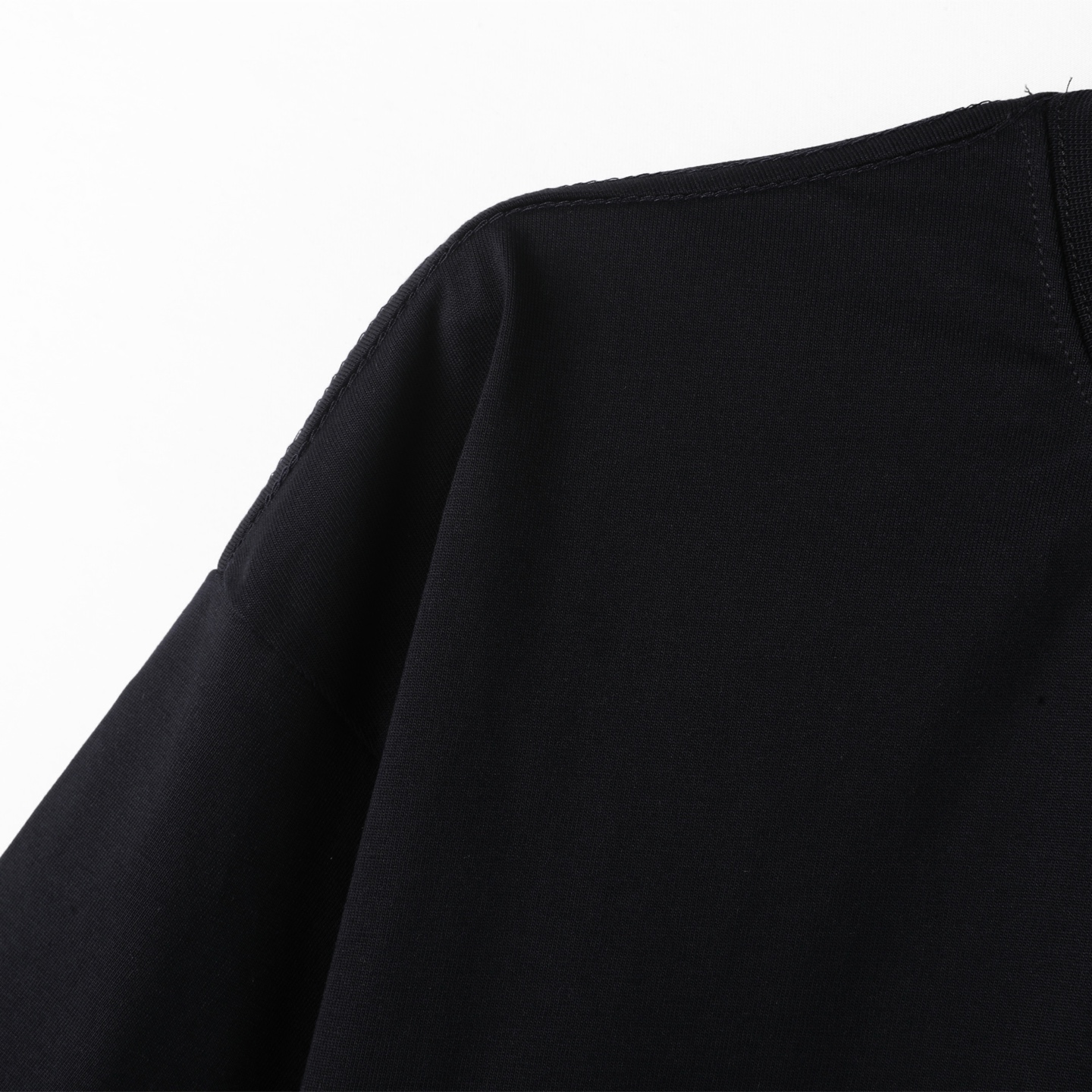 Balenciaga 巴黎世家 双B字母logo 印花短袖 T恤 圆领 短款 夏季 黑色A5  764235TSVU41083