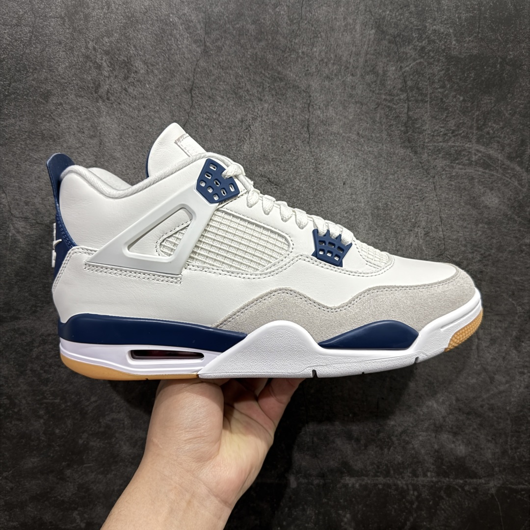 Air Jordan AJ4 UN联名蓝 低筒 男鞋 女鞋 耐磨透气 籃球鞋 板鞋 波鞋B5白蓝  DR5415-100