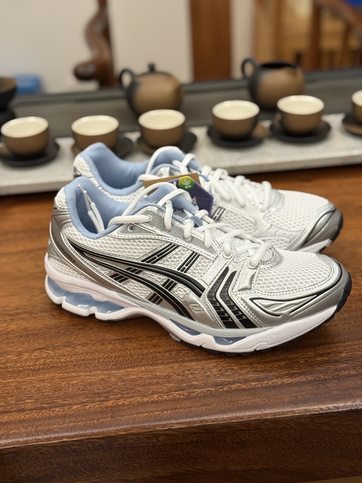 jjjjound ASICS GEL-KAYANO K14 亚瑟士  低筒 减震 户外机能 运动鞋 跑步鞋  休闲鞋 板鞋 波鞋 男女同款 白海军蓝 1203A961-101