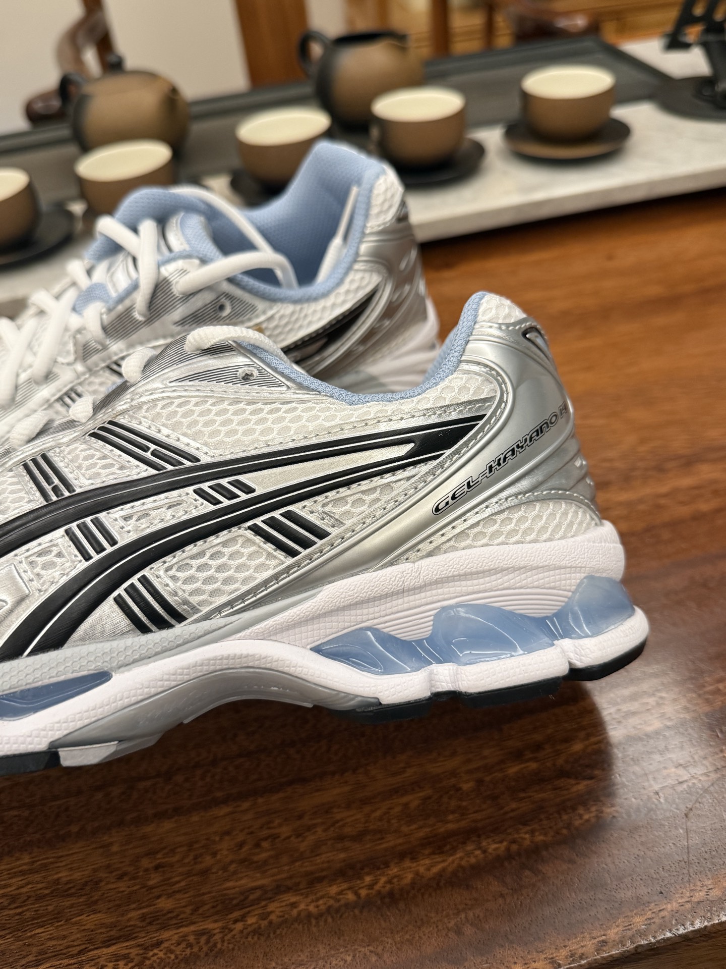 jjjjound ASICS GEL-KAYANO K14 亚瑟士  低筒 减震 户外机能 运动鞋 跑步鞋  休闲鞋 板鞋 波鞋 男女同款 白海军蓝 1203A961-101