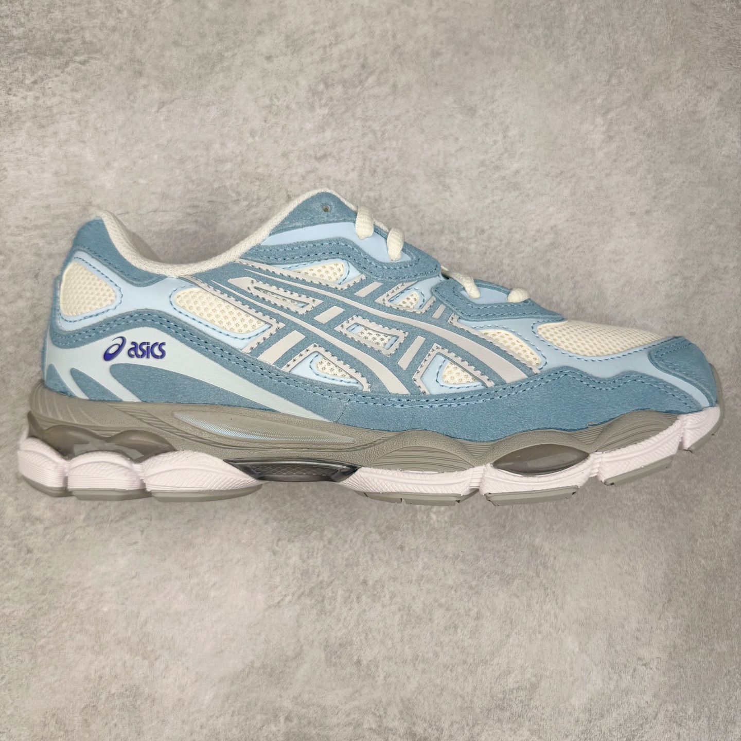 新版  ASICS GEL-NYC  亚瑟士 低筒 减震 户外 运动鞋 跑步鞋  休闲鞋 板鞋 男女同款波鞋   蓝色 1203A383-107