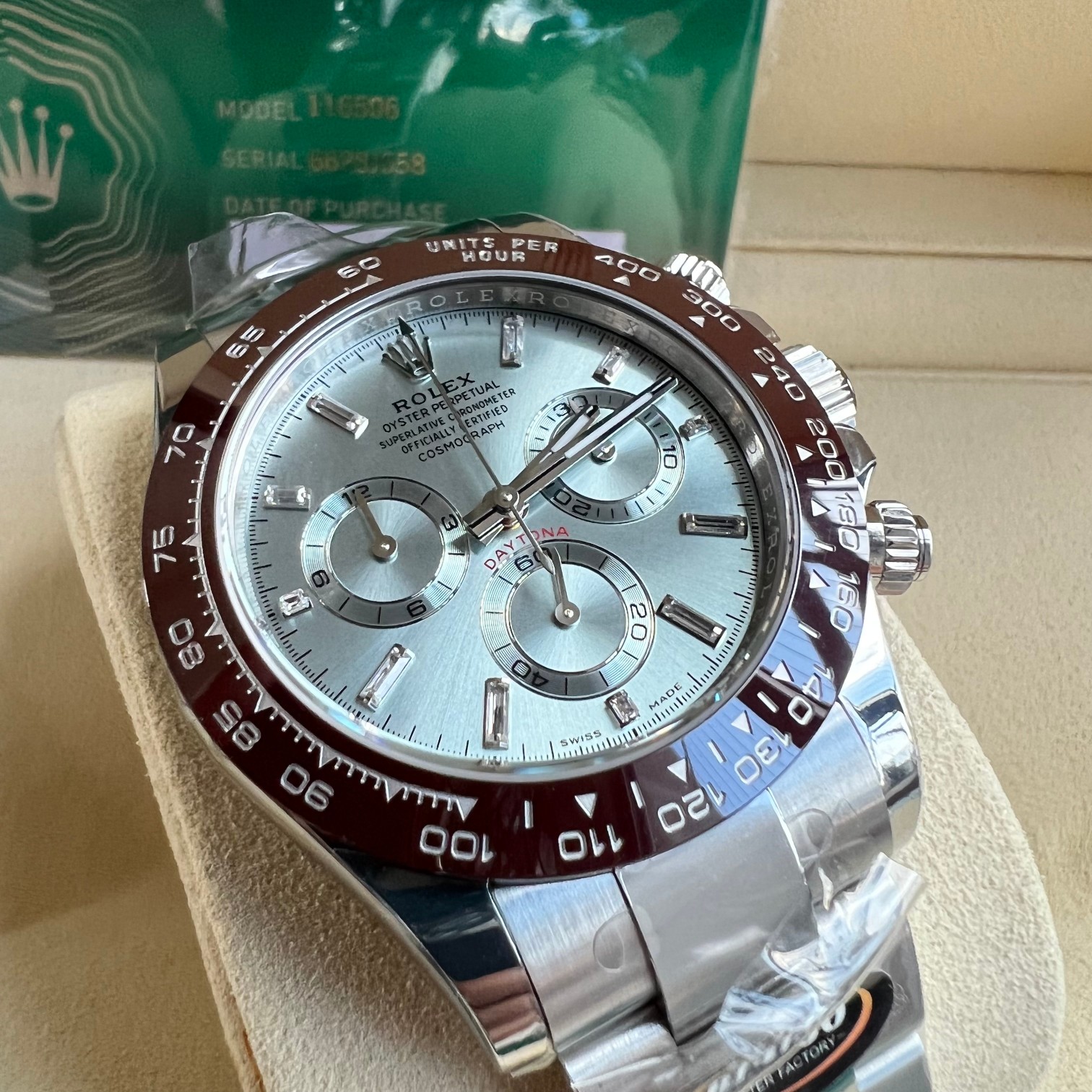 ROLEX 勞力士 宇宙計型迪通拿系列 自動機械機芯100米防水 男表瑞表40mm 蚝式鋼表殼 蚝式鋼表帶 冰蓝迪 M116506-0002