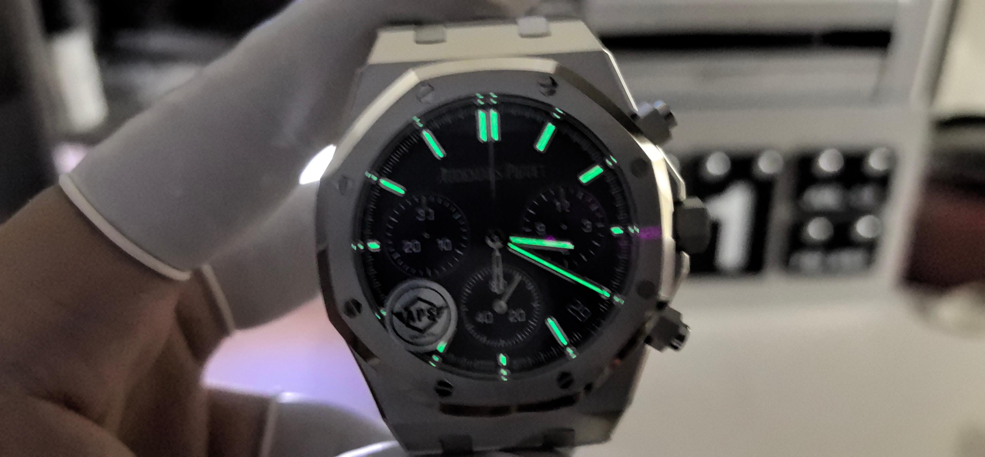 APS AUDEMARS PIGUET爱彼 皇家橡树ROYAL OAK系列 自动机械机芯 50米 防水 男表 瑞表 蓝色表盘 精钢表带