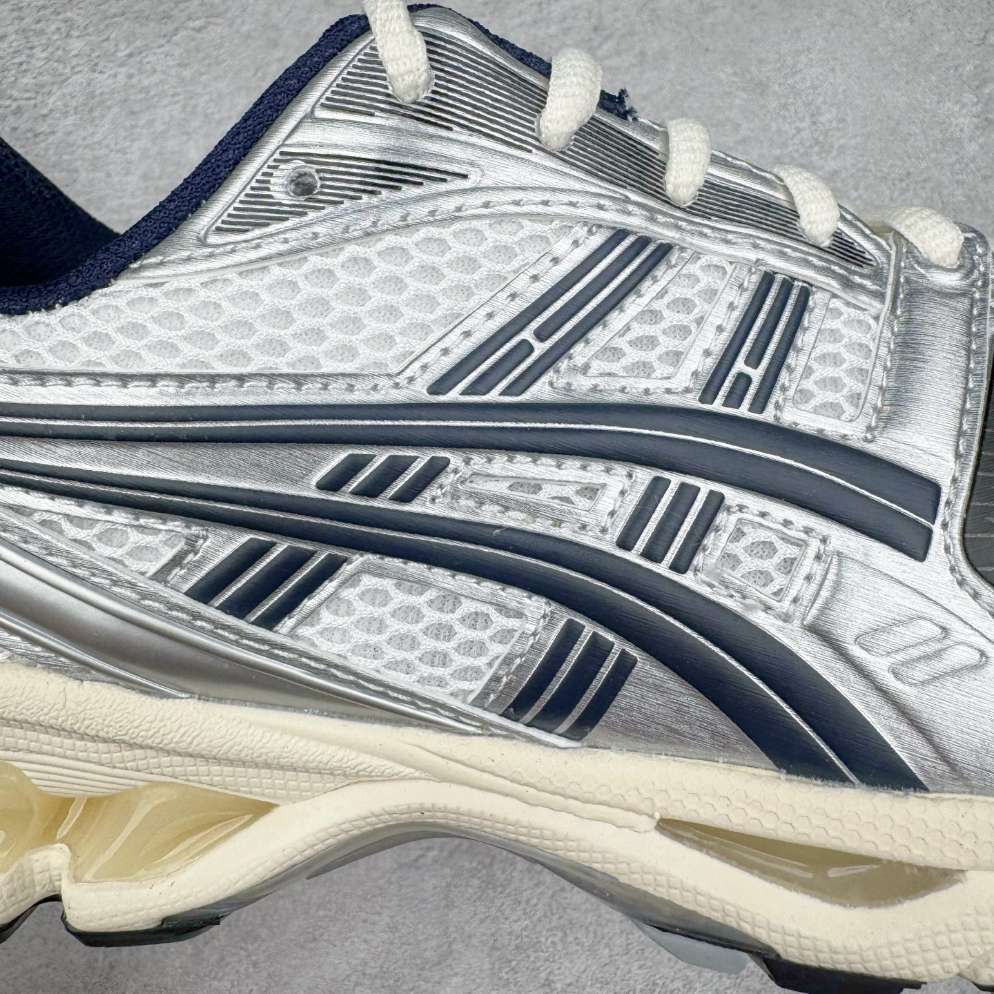 jjjjound ASICS GEL-KAYANO K14 亚瑟士  低筒 减震 户外机能 运动鞋 跑步鞋  休闲鞋 板鞋 波鞋 男女同款 白银黑 1203A961-100