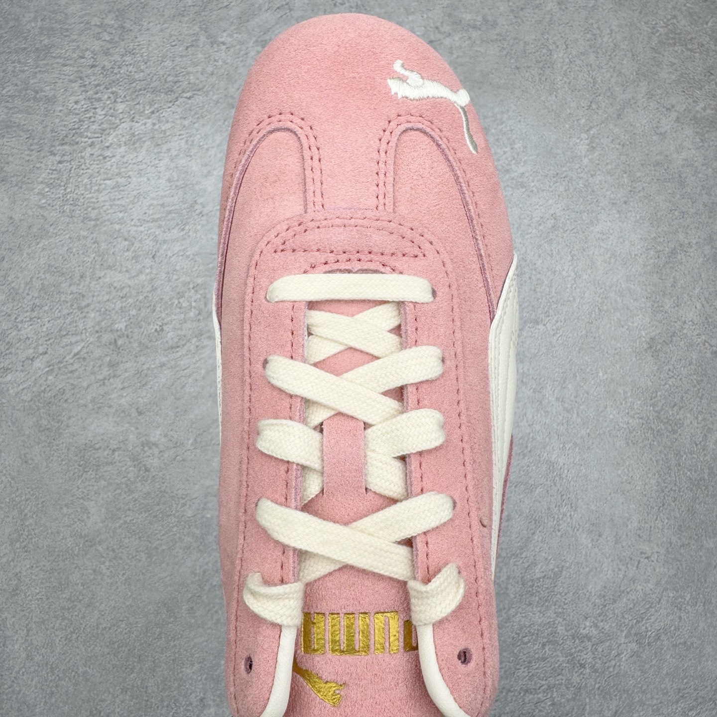 PUMA  Speedcat  圆头系带 二层绒面皮防滑耐磨 低筒 舒适时尚 赛车 跑步鞋 休闲鞋 波鞋 粉色 403688-04