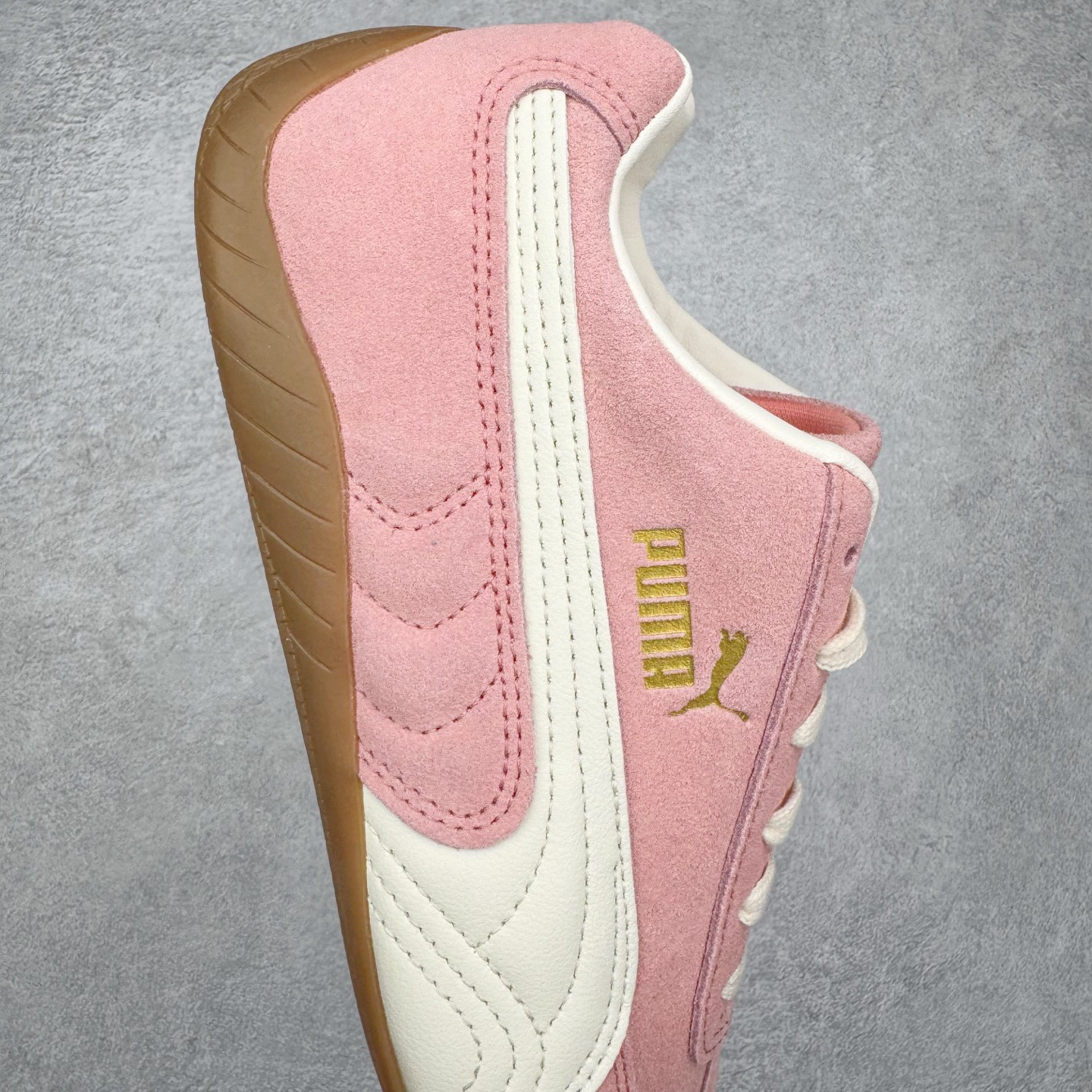 PUMA  Speedcat  圆头系带 二层绒面皮防滑耐磨 低筒 舒适时尚 赛车 跑步鞋 休闲鞋 波鞋 粉色 403688-04