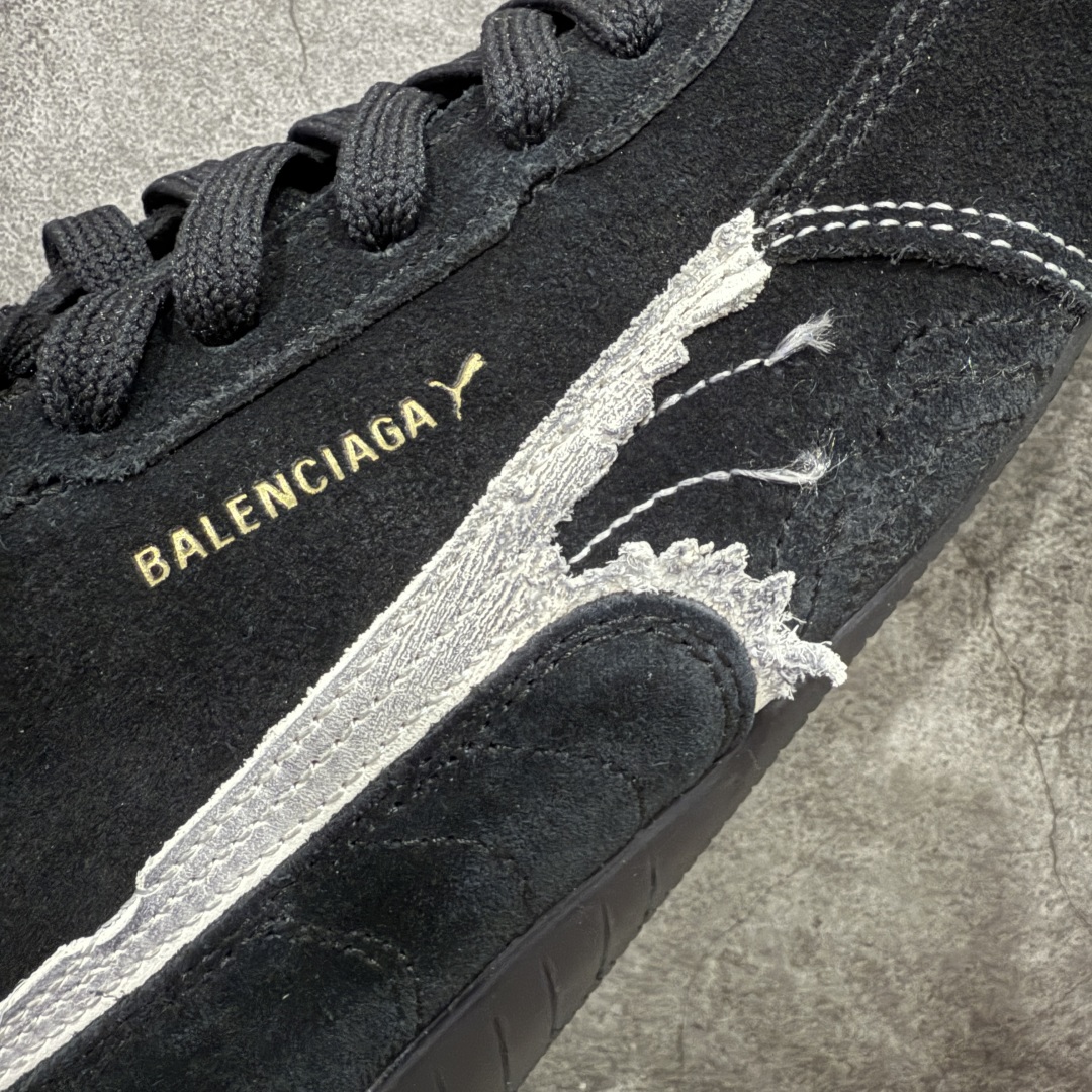 Balenciaga The Open Product x Puma Speedcat  低筒 做旧 系带 二层绒面皮防滑耐磨 低筒 舒适时尚 赛车 跑步鞋 休闲鞋 波鞋  黑色406519 02