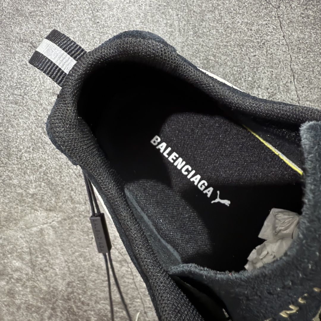Balenciaga The Open Product x Puma Speedcat  低筒 做旧 系带 二层绒面皮防滑耐磨 低筒 舒适时尚 赛车 跑步鞋 休闲鞋 波鞋  黑色406519 02