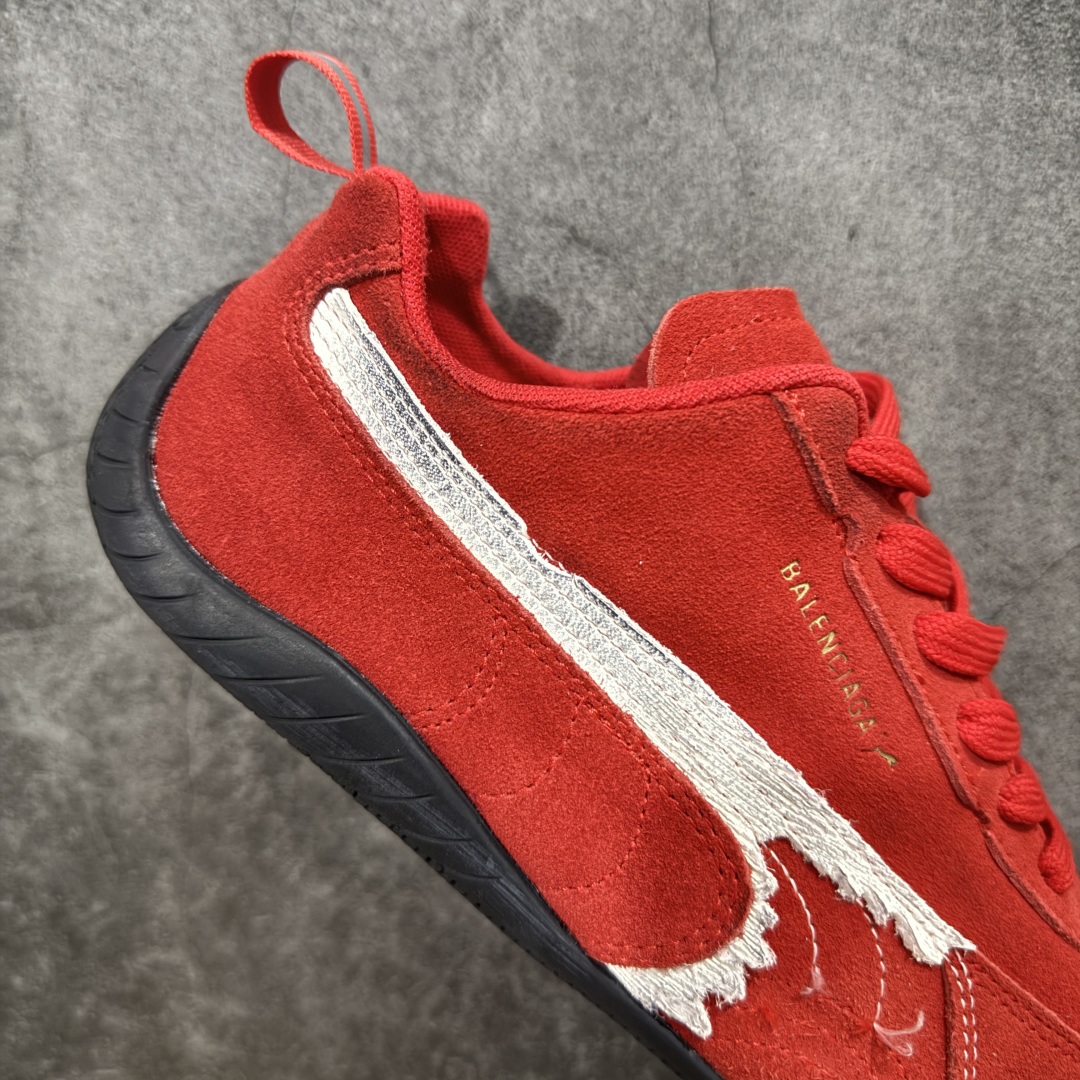 Balenciaga The Open Product x Puma Speedcat  低筒 做旧 系带 二层绒面皮防滑耐磨 低筒 舒适时尚 赛车 跑步鞋 休闲鞋 波鞋 红色