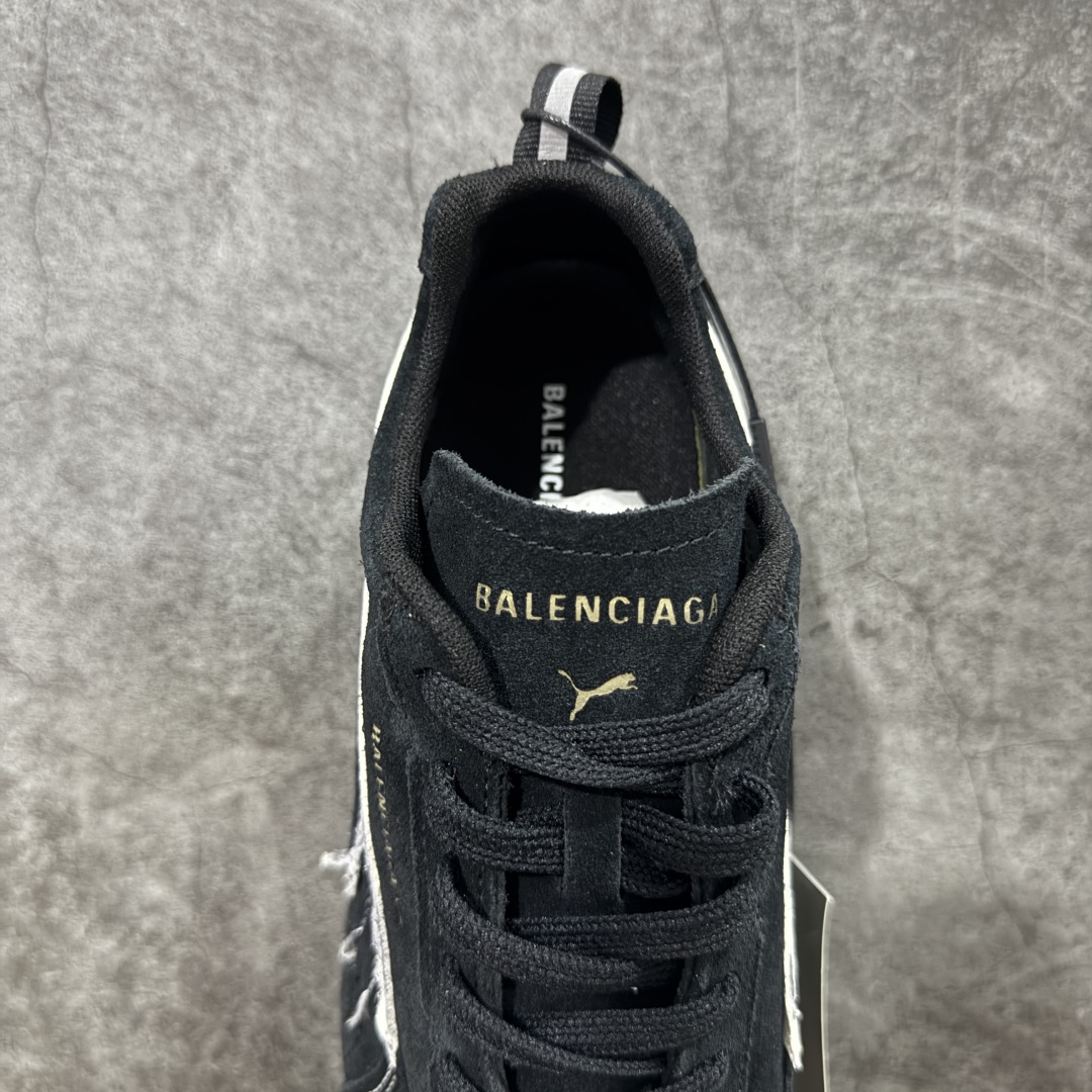 Balenciaga The Open Product x Puma Speedcat  低筒 做旧 系带 二层绒面皮防滑耐磨 低筒 舒适时尚 赛车 跑步鞋 休闲鞋 波鞋  黑色406519 02