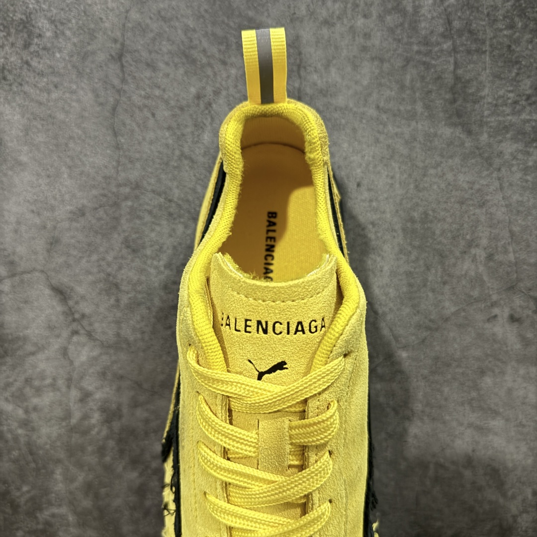 Balenciaga The Open Product x Puma Speedcat  低筒 做旧 系带 二层绒面皮防滑耐磨 低筒 舒适时尚 赛车 跑步鞋 休闲鞋 波鞋 黄色