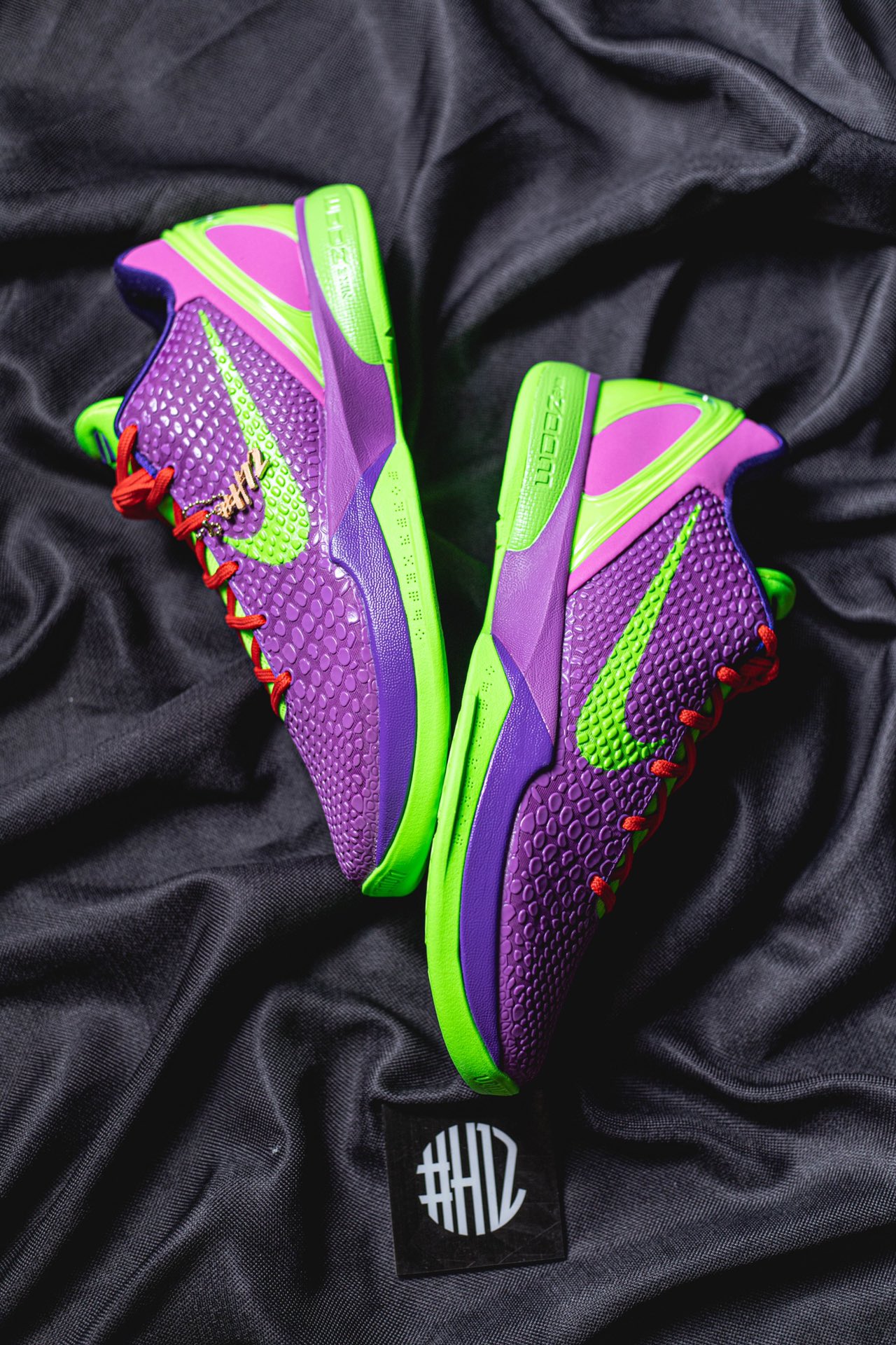 预订款 下个月出货 H12/Godkiller  Kobe6 Cheetah 前掌Zoom Turbo 气垫 后掌EVA缓震 低筒 球鞋 籃球鞋 實戰鞋 真碳板 男鞋 波鞋   紫绿 塔克PE