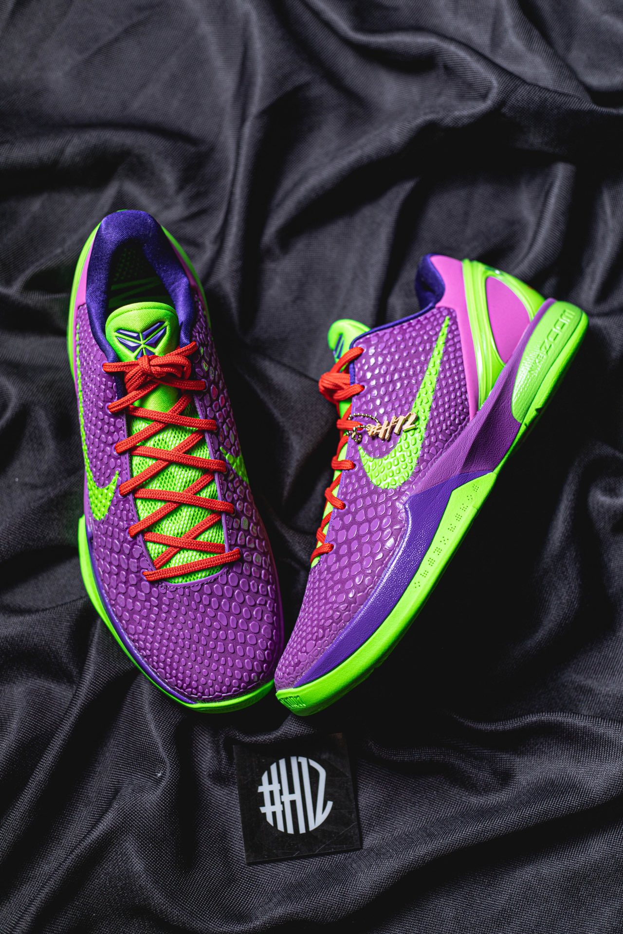 预订款 下个月出货 H12/Godkiller  Kobe6 Cheetah 前掌Zoom Turbo 气垫 后掌EVA缓震 低筒 球鞋 籃球鞋 實戰鞋 真碳板 男鞋 波鞋   紫绿 塔克PE