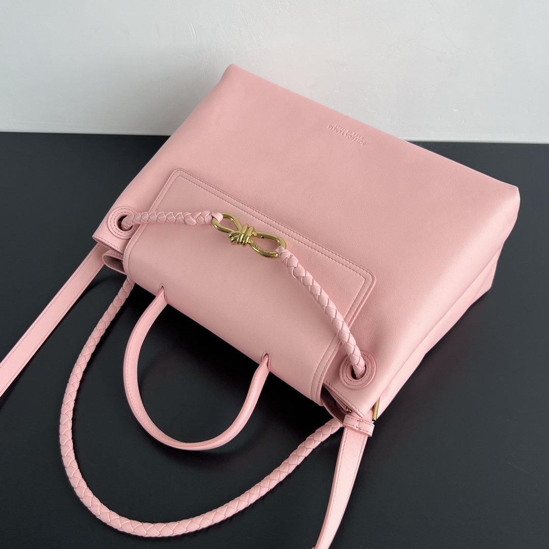 BV 葆蝶家 Ciao Ciao Tote  编织设计 小牛皮 购物袋 手提袋  枕头包  斜款包 粉色 817231 