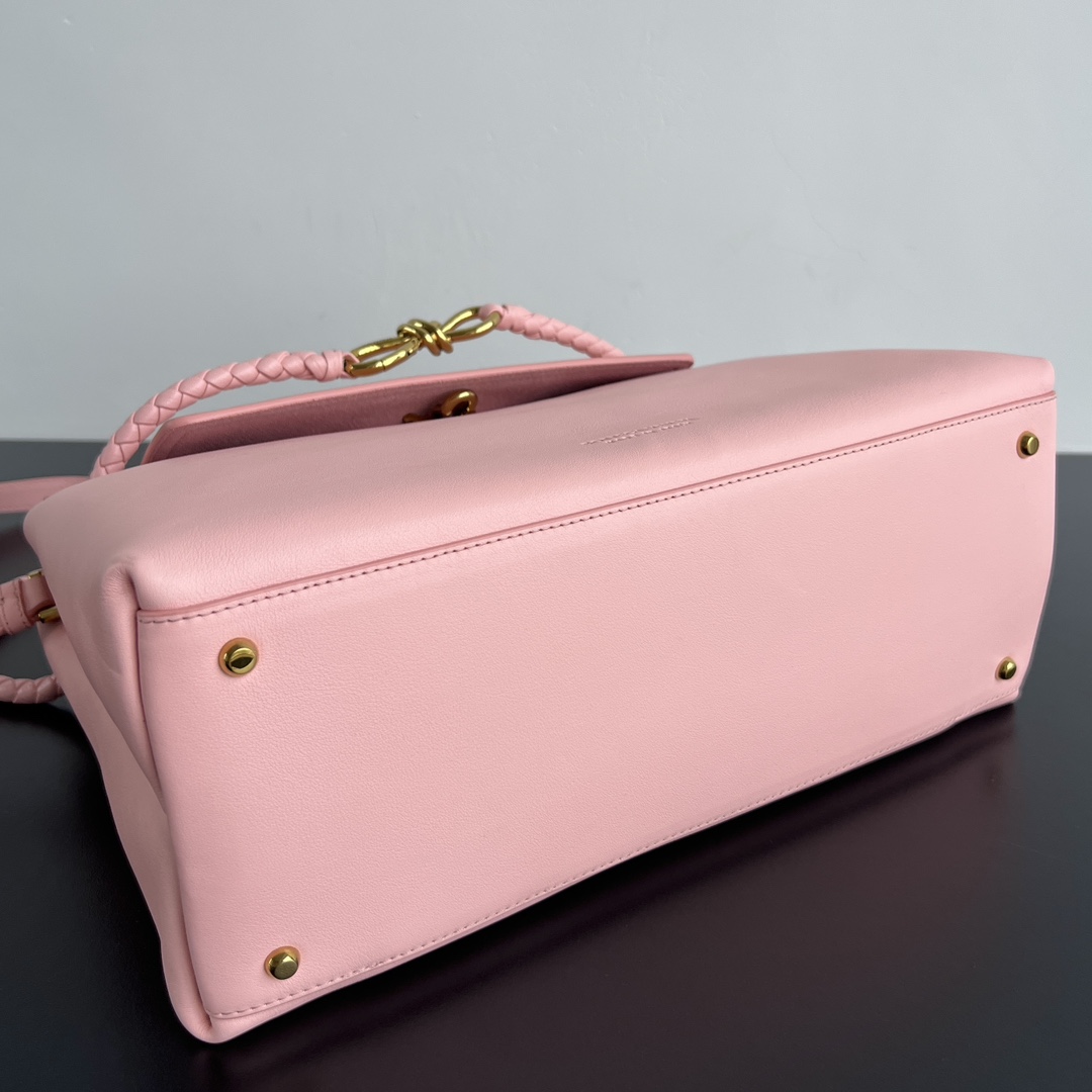 BV 葆蝶家 Ciao Ciao Tote  编织设计 小牛皮 购物袋 手提袋  枕头包  斜款包 粉色 817231 