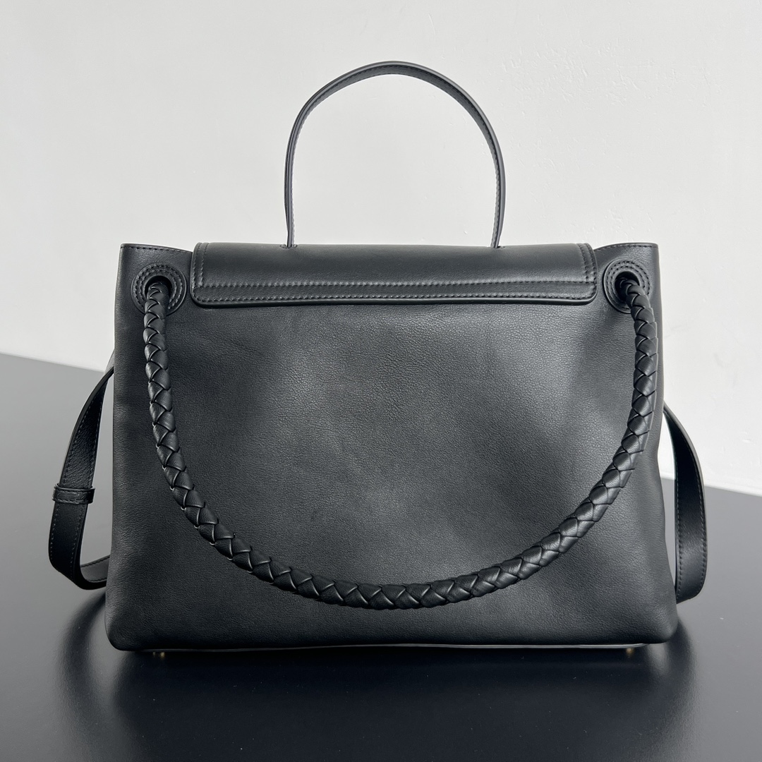 BV 葆蝶家 Ciao Ciao Tote  编织设计 小牛皮 购物袋 手提袋  枕头包  斜款包 黑色 817231V4O921019