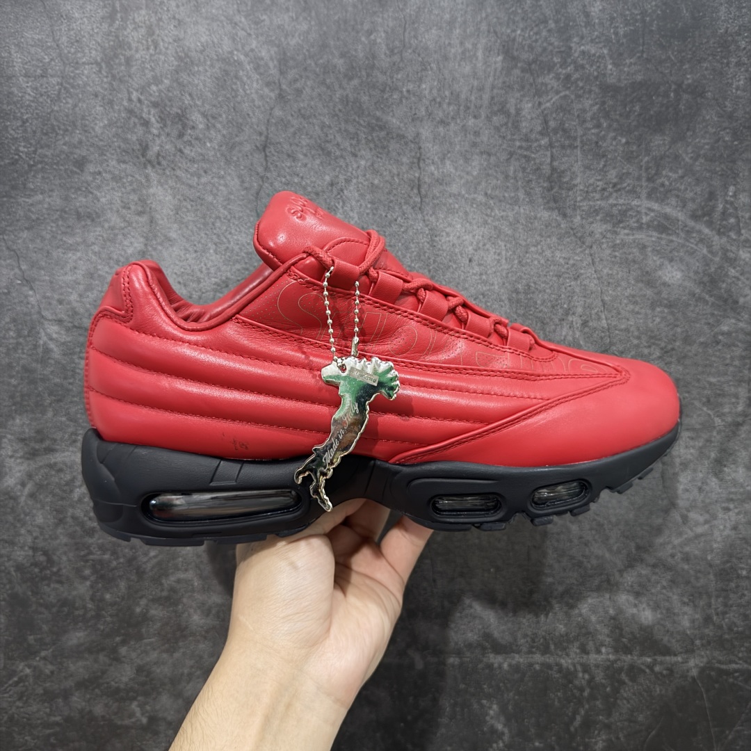 Supreme Air Max 95  Lux  低筒  皮面 防滑 运动鞋 休闲鞋 球鞋 男鞋 波鞋 红色 CI0999-600
