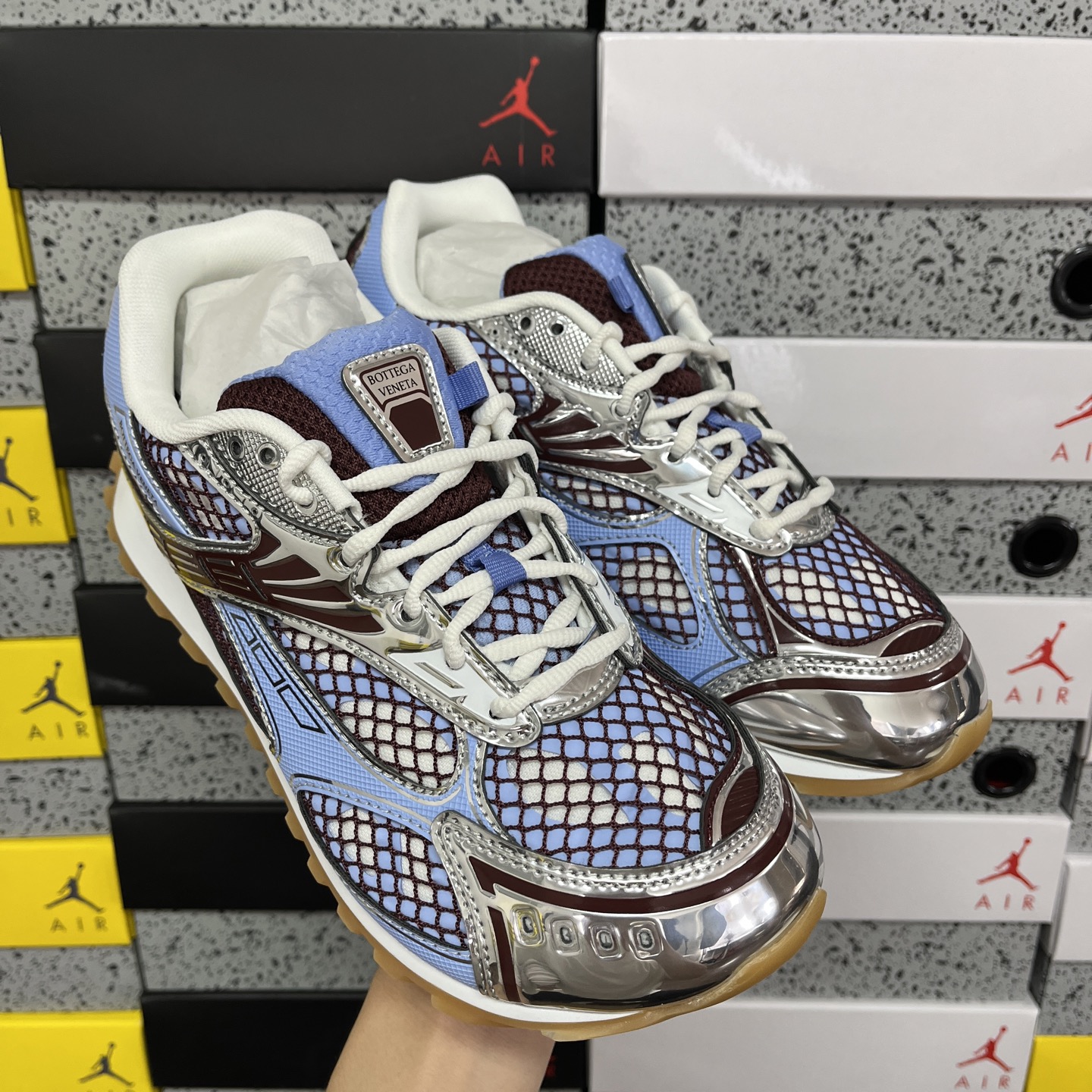 BV Orbit Runner 葆蝶 低筒 时尚舒适 老爹鞋 生活休闲鞋 板鞋 波鞋 紫色B5 741357V2X404766