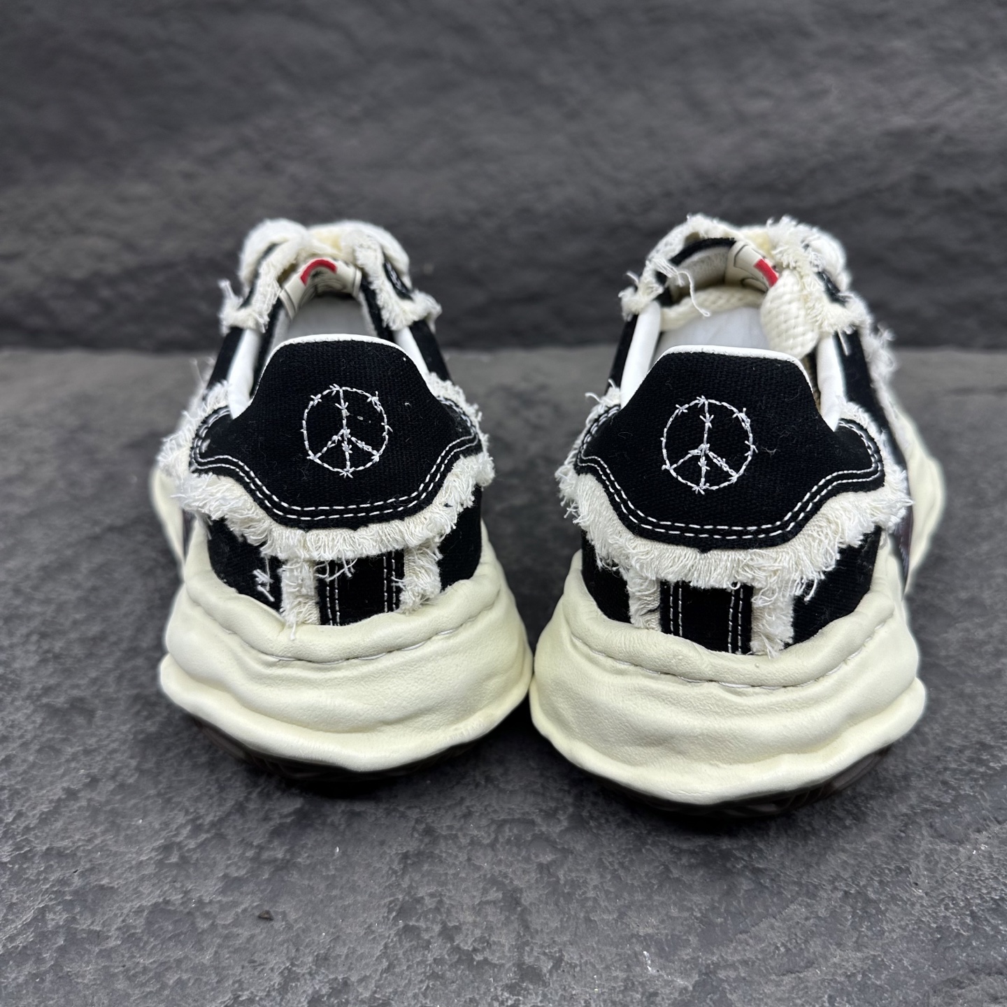 Maison Mihara Yasuhiro MMY XVESSEL 吴建豪 三元裕康 低筒 溶胶鞋 帆布鞋 板鞋 休闲鞋 增高鞋 男鞋 女鞋 黑色  C13FW713