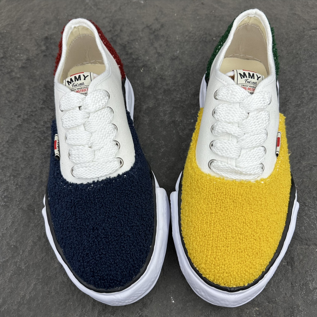 Maison Mihara Yasuhiro MMY  低筒 溶胶鞋 帆布鞋 板鞋 休闲鞋 增高鞋 男鞋 女鞋  多色鸳鸯A08FW725  