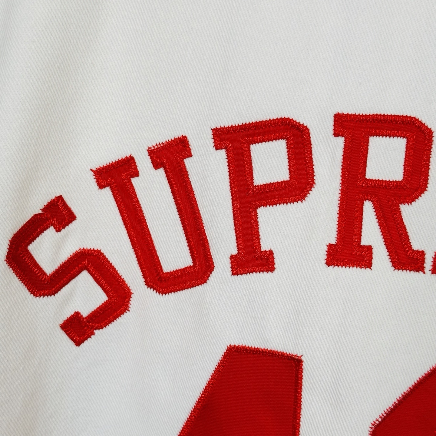 Supreme x 40 Acres 联名款 SS25 WEEK9 Twill Baseball Jersey  休闲 印花短袖 T恤  棒球服 黑色 白色  SUP-SS25-246 SUP-SS25-246