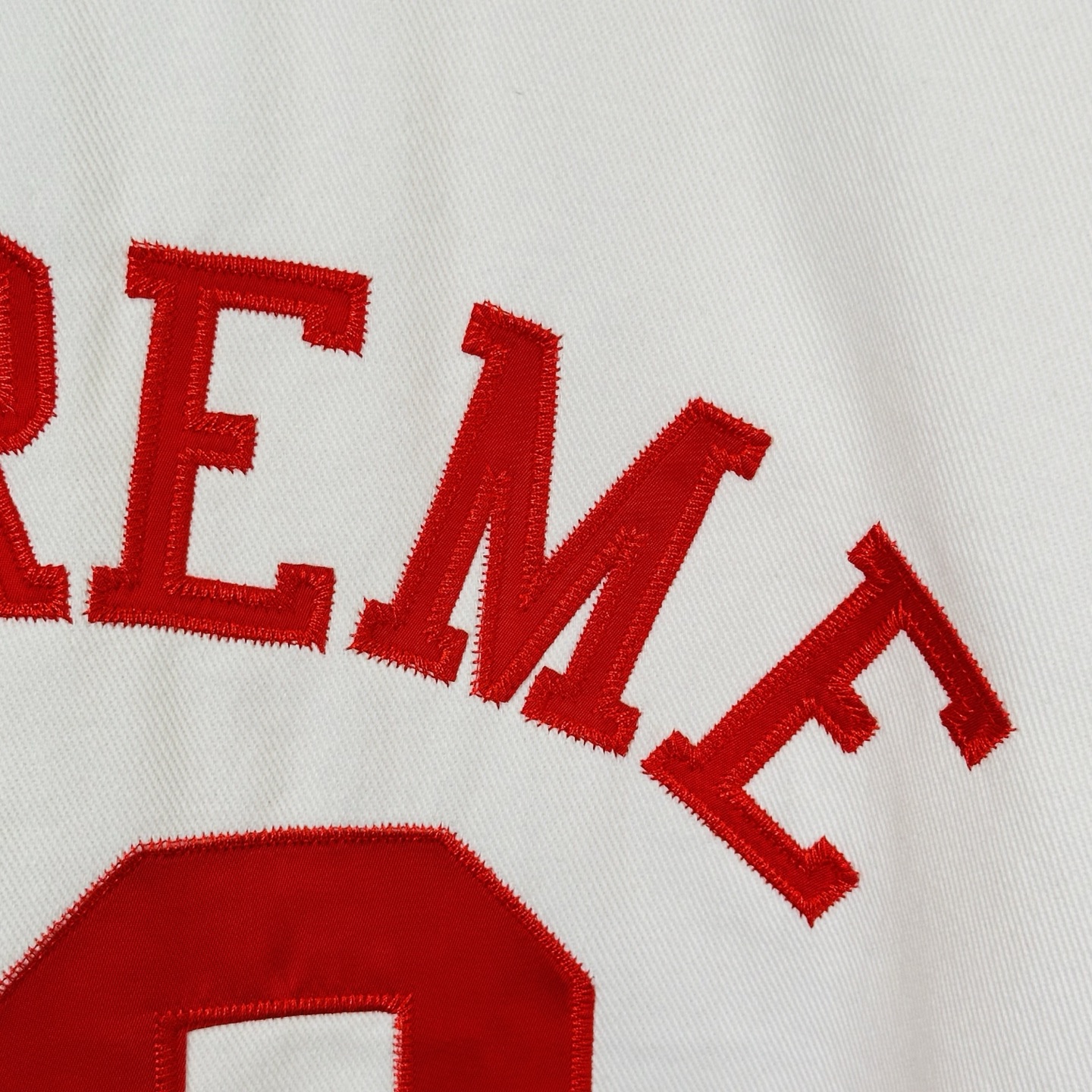 Supreme x 40 Acres 联名款 SS25 WEEK9 Twill Baseball Jersey  休闲 印花短袖 T恤  棒球服 黑色 白色  SUP-SS25-246 SUP-SS25-246