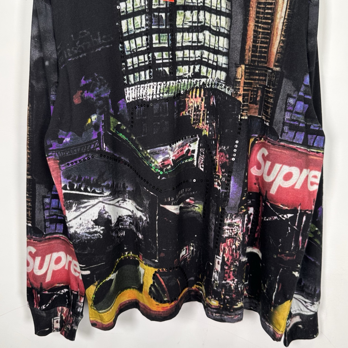 Supreme  宽松 秋衣 长袖T恤 黑色 藍色 SUP-SS25-067