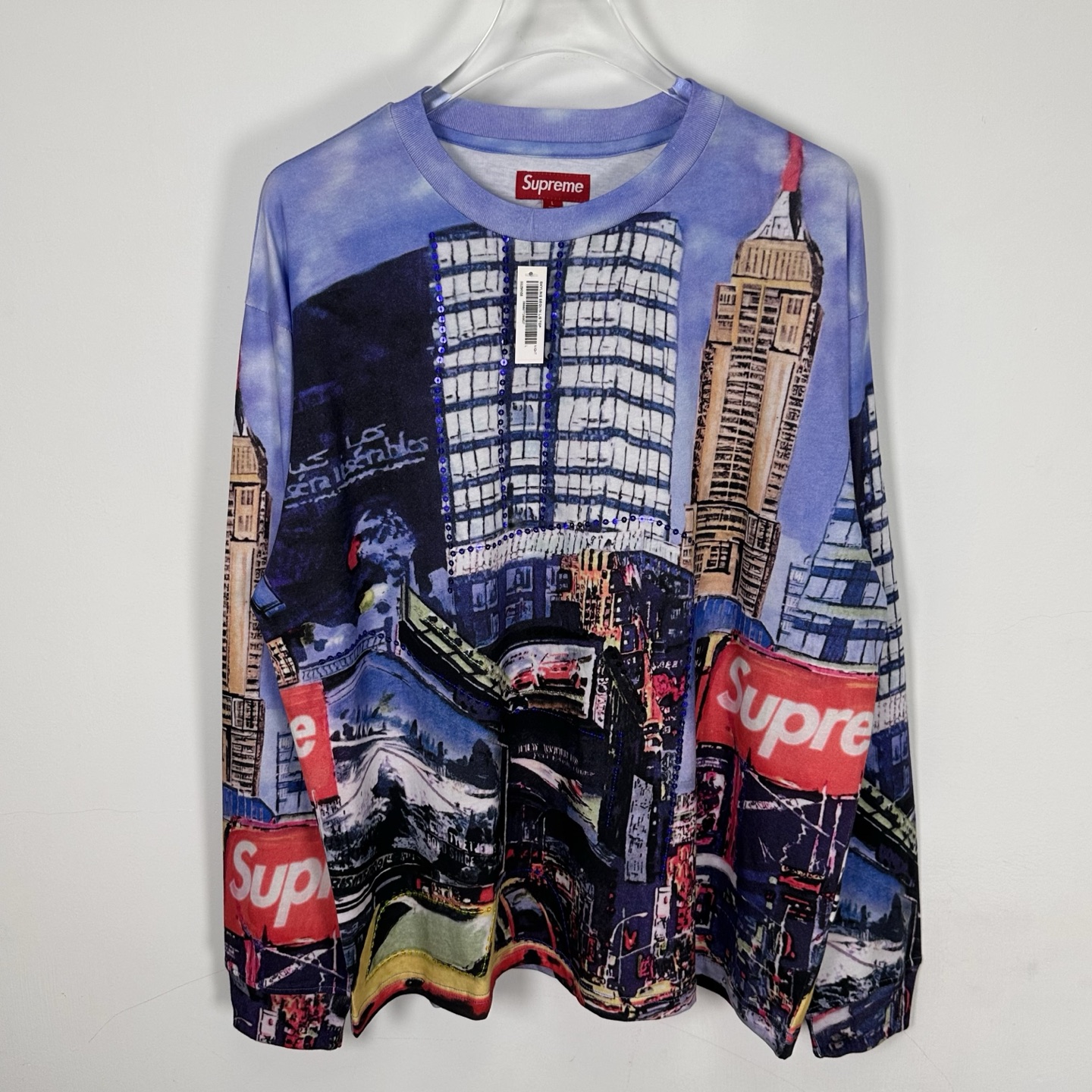 Supreme  宽松 秋衣 长袖T恤 黑色 藍色 SUP-SS25-067