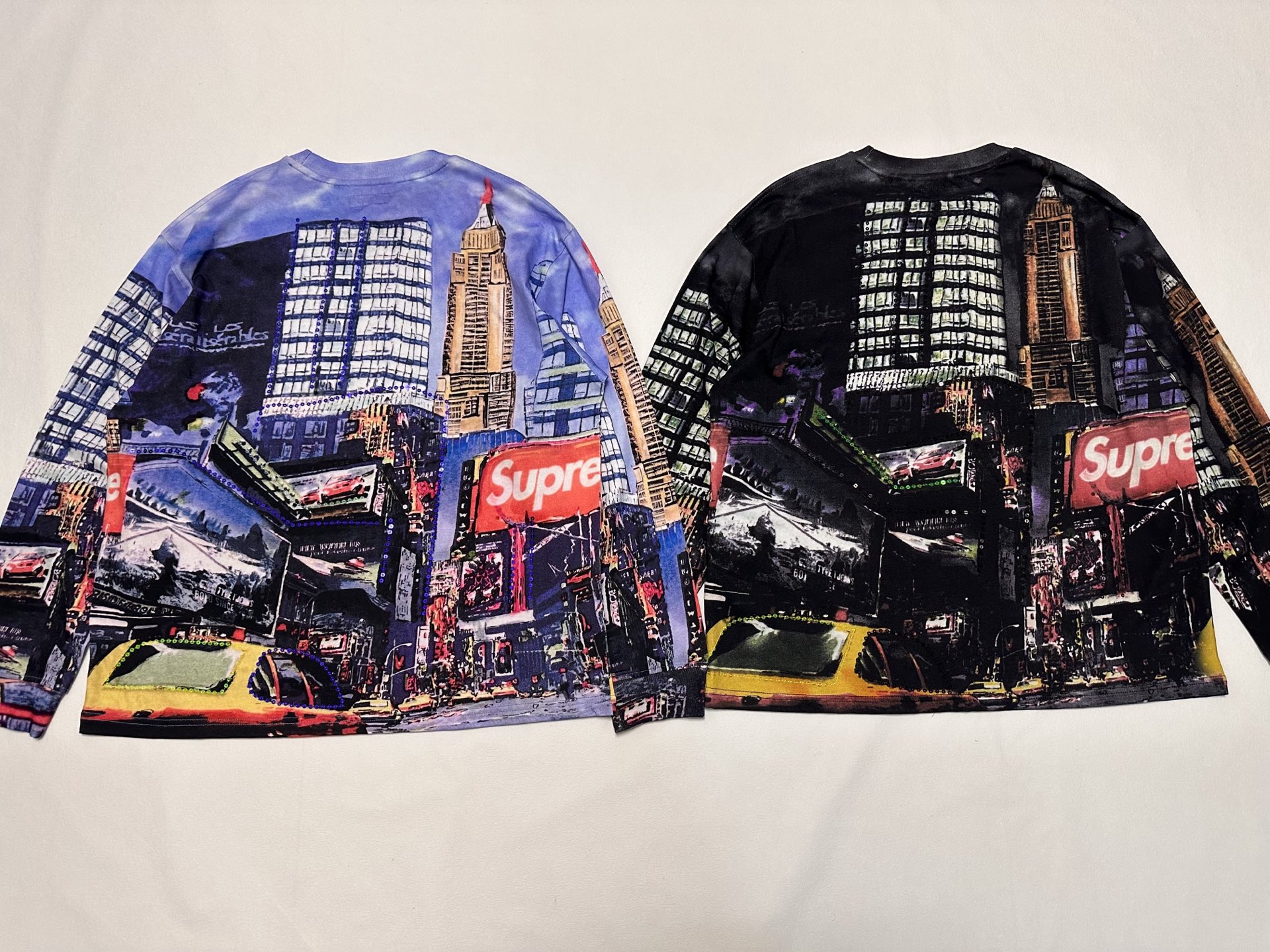 Supreme  宽松 秋衣 长袖T恤 黑色 藍色 SUP-SS25-067