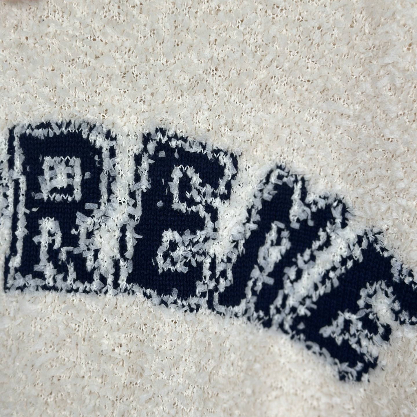 SupremeSS25 WEEK5 Textured Arc Sweater 弧形logo毛绒舒适美式潮流毛衣 秋衣 长袖T恤 男女同款 黑色 粉色 白色 SUP-SS25-109