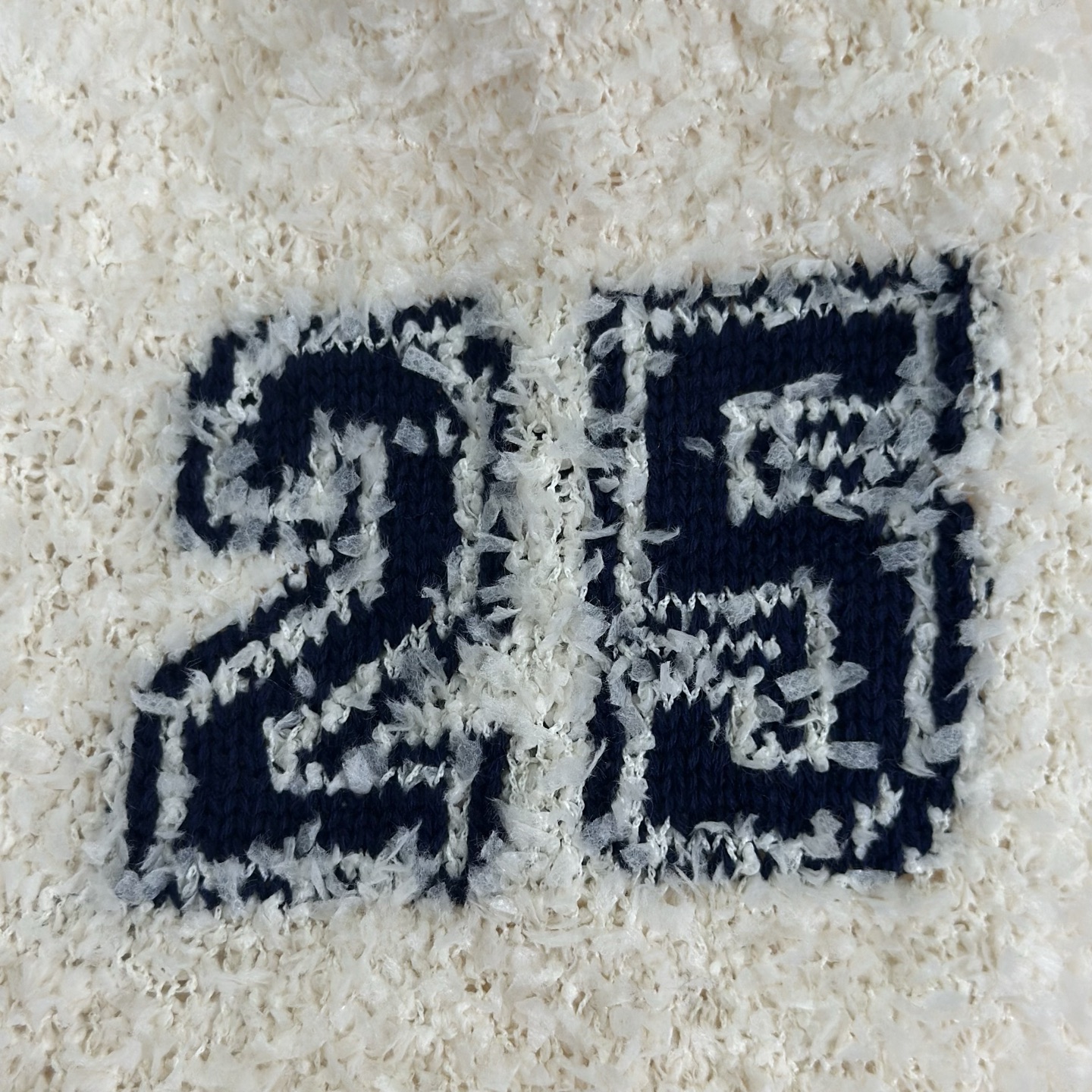 SupremeSS25 WEEK5 Textured Arc Sweater 弧形logo毛绒舒适美式潮流毛衣 秋衣 长袖T恤 男女同款 黑色 粉色 白色 SUP-SS25-109