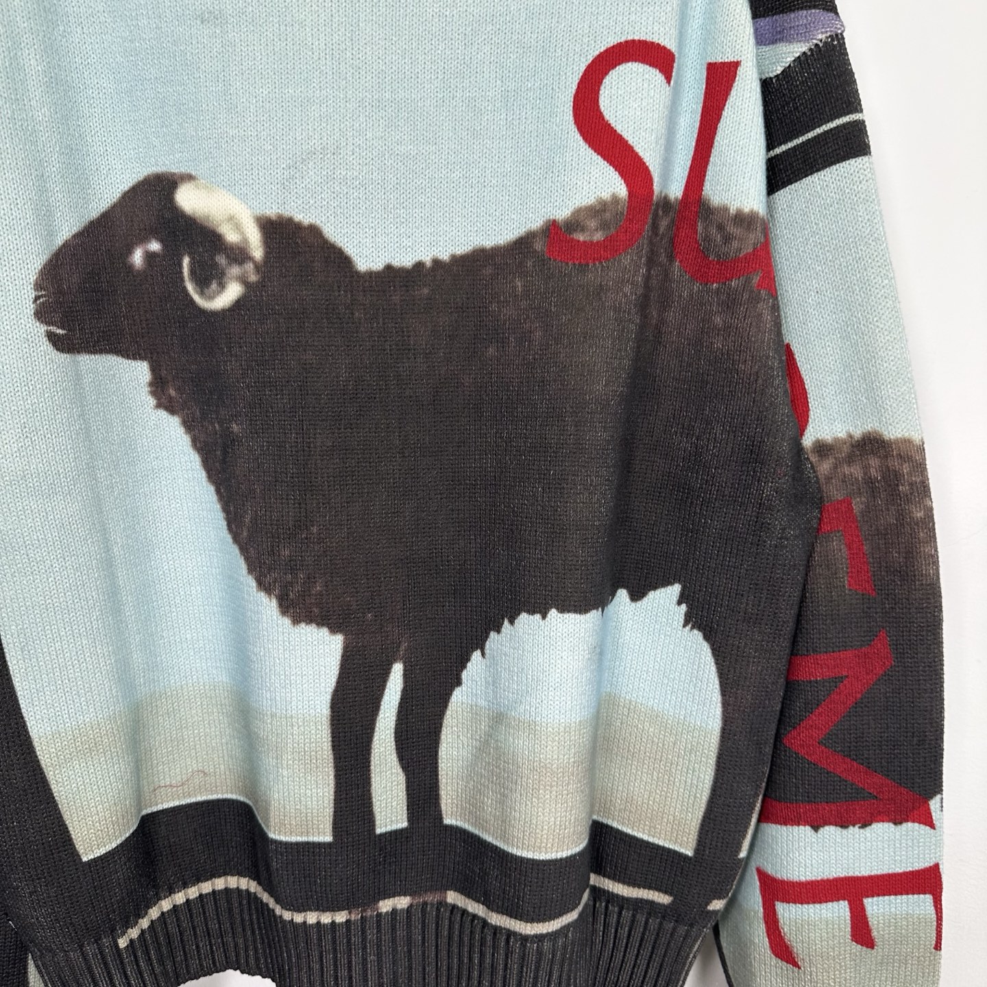 SupremexDamien Hirst 联名款 SS25 WEEK1 Sweater动物图案舒适套头长袖美式潮流毛衣  男女同款  SUP-SS25-003