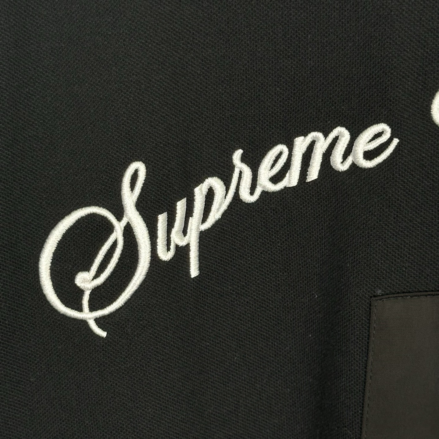 Supreme polo衫 字母 短袖 休闲T恤 黑色 蓝色 SUP-SS25-129