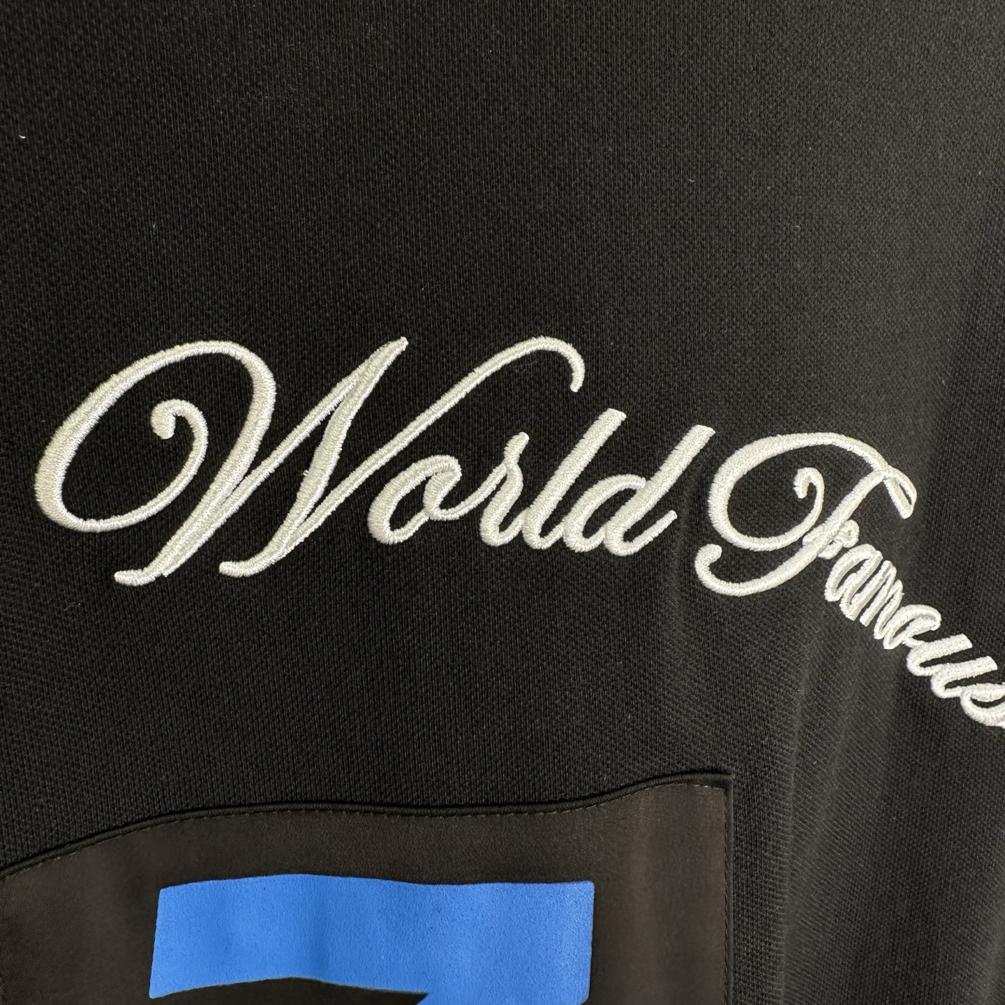 Supreme polo衫 字母 短袖 休闲T恤 黑色 蓝色 SUP-SS25-129