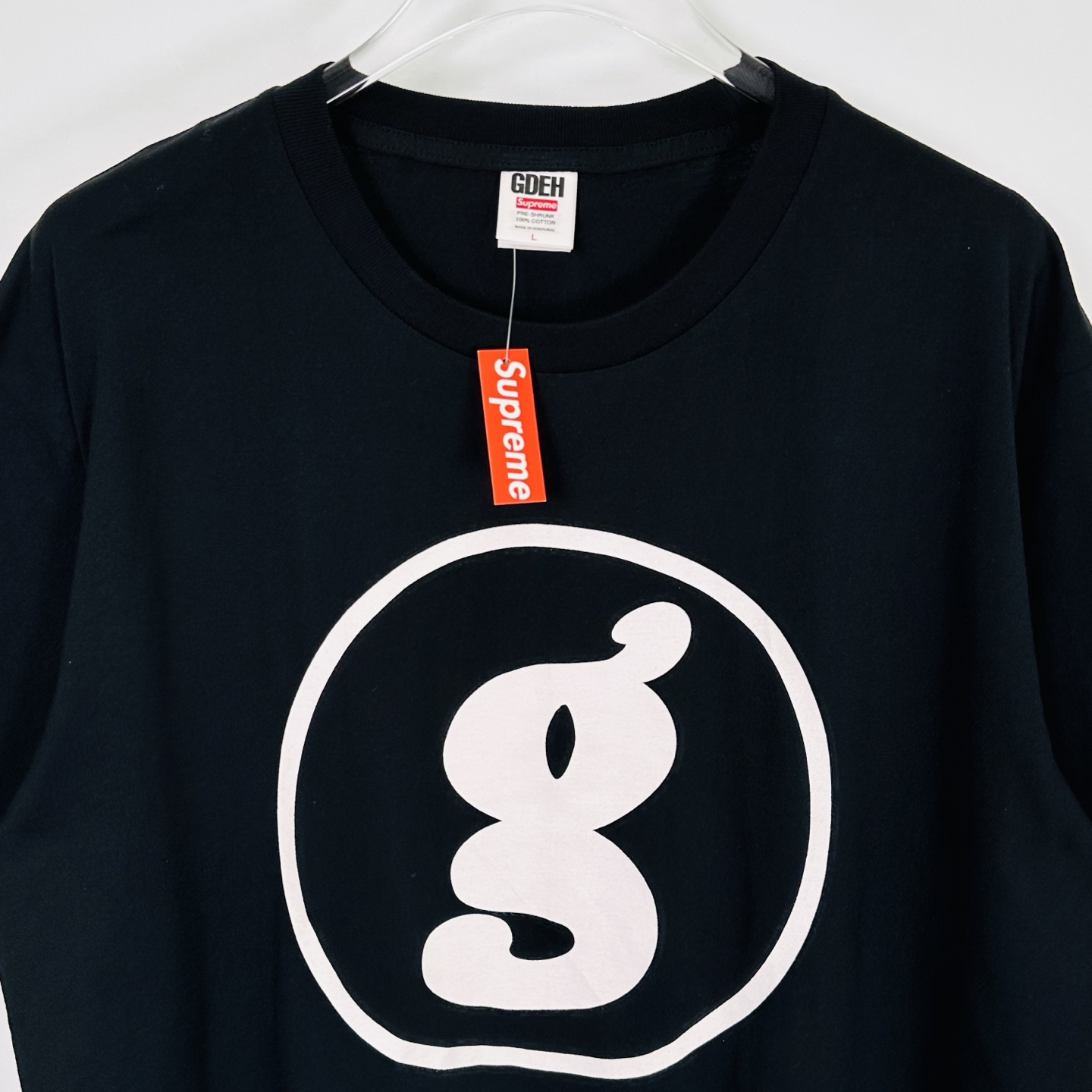 Supreme GOODENOUGH 联名款 SS25  印花logo圆领 短袖T恤 男女同款 黑色 白色  SUP-SS25-262