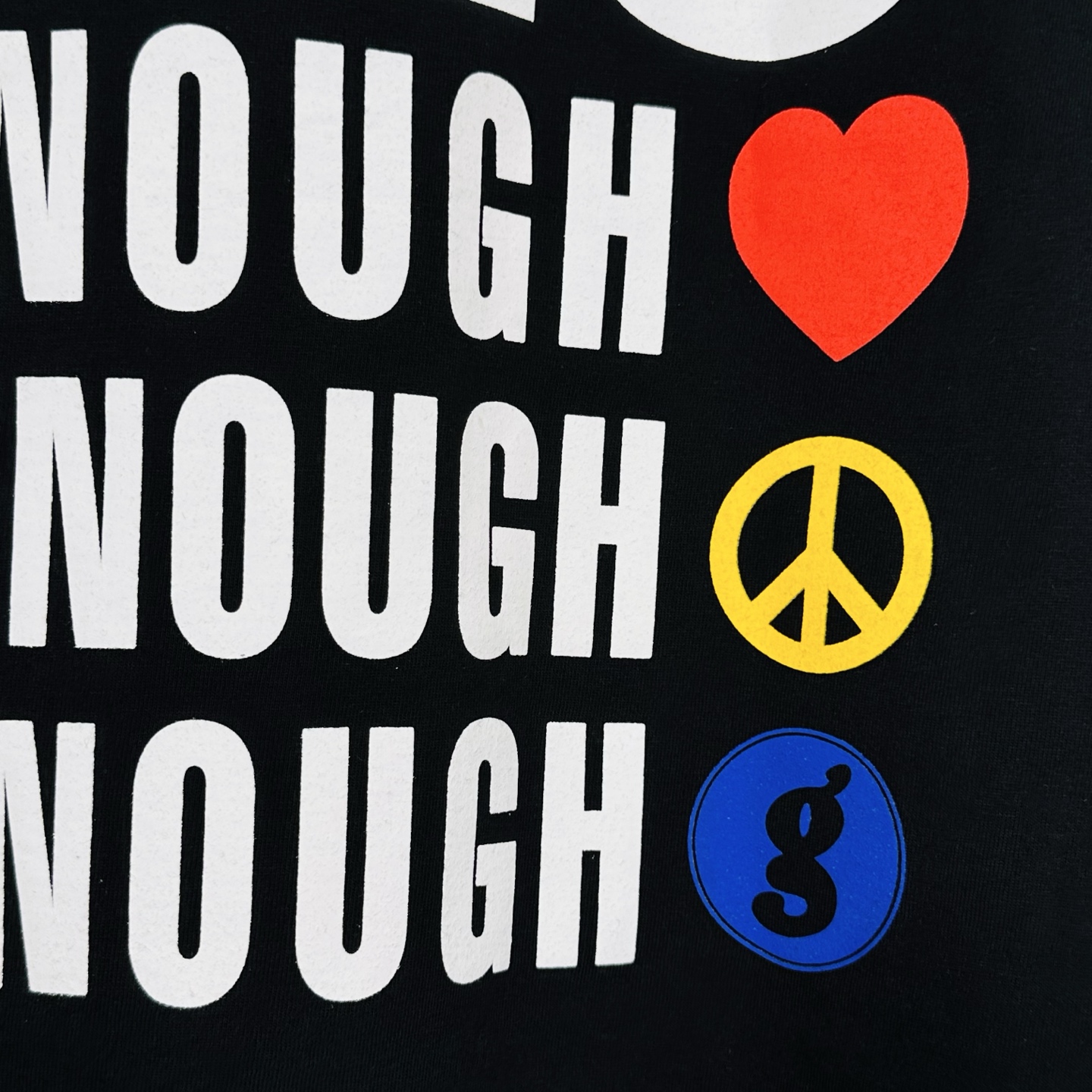 Supreme GOODENOUGH 联名款 SS25  印花logo圆领 短袖T恤 男女同款 黑色 白色  SUP-SS25-262