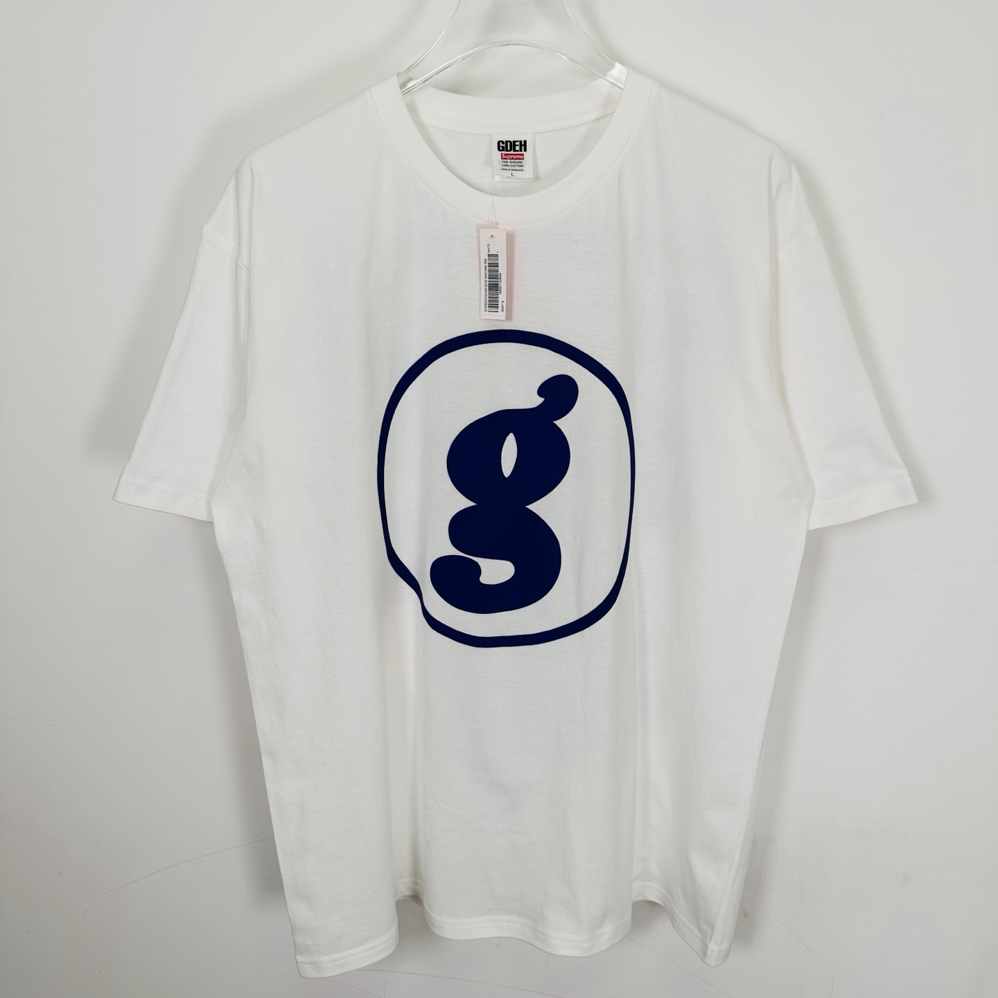 Supreme GOODENOUGH 联名款 SS25  印花logo圆领 短袖T恤 男女同款 黑色 白色  SUP-SS25-262