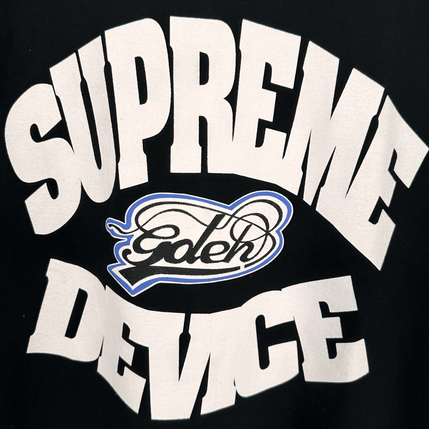 Supreme GOODENOUGH 联名款 SS25  印花logo圆领 短袖T恤 男女同款 黑色 藏蓝 白色  SUP-SS25-257