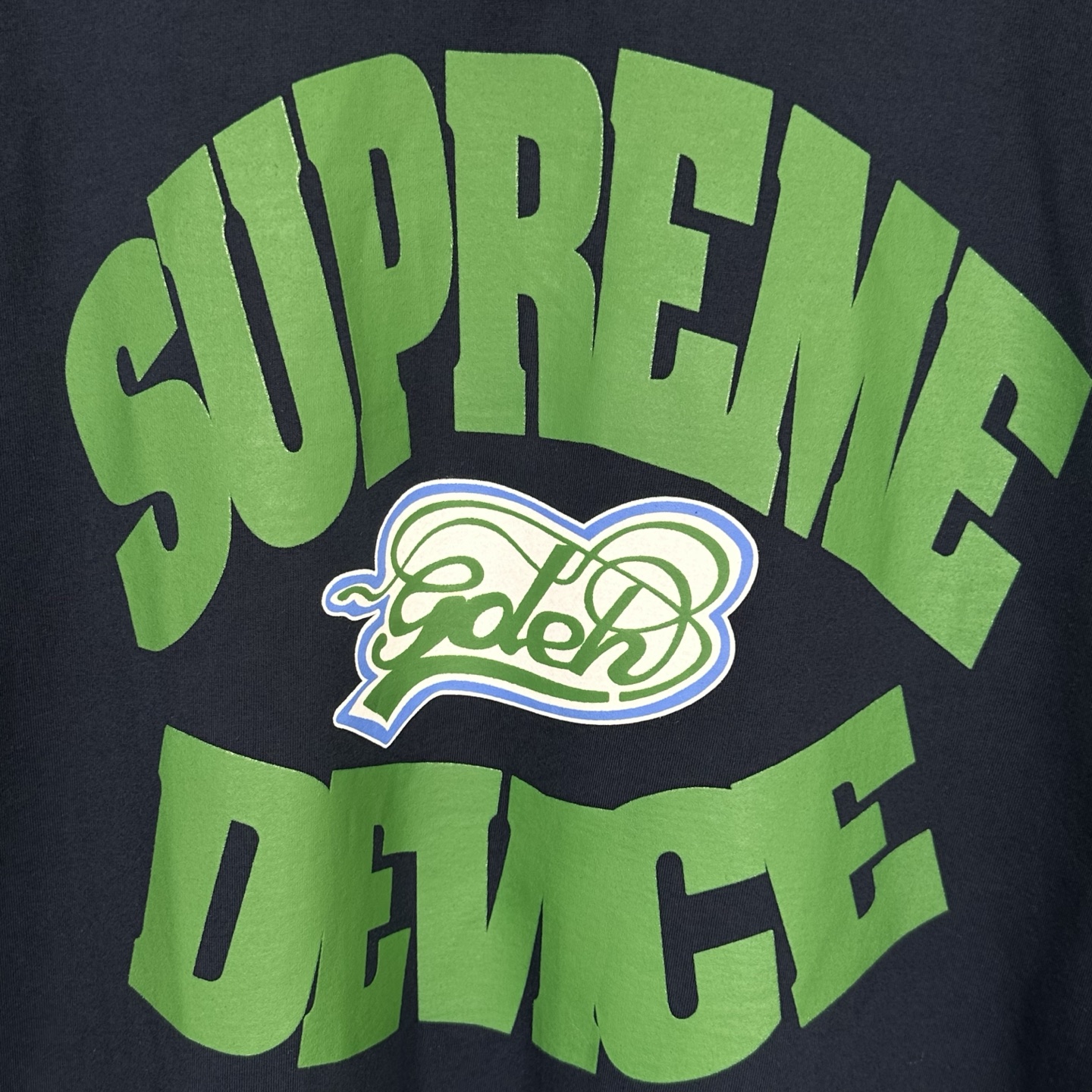 Supreme GOODENOUGH 联名款 SS25  印花logo圆领 短袖T恤 男女同款 黑色 藏蓝 白色  SUP-SS25-257