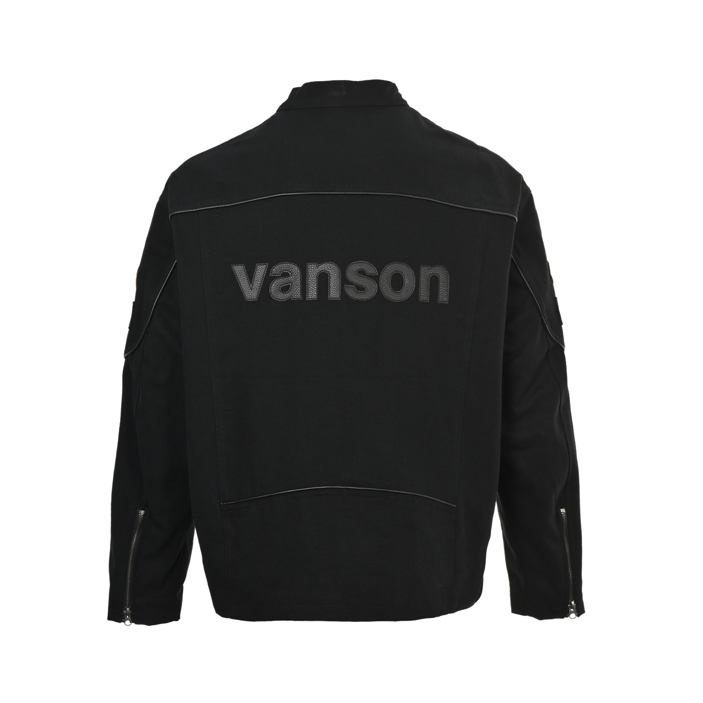 Supreme xVanson Leathers x Cordura 联名款 SS25 WEEK13 CottonJacket 皮革徽标贴花拉链开合长袖美式潮流夹克 男女同款  SUP-SS25-048