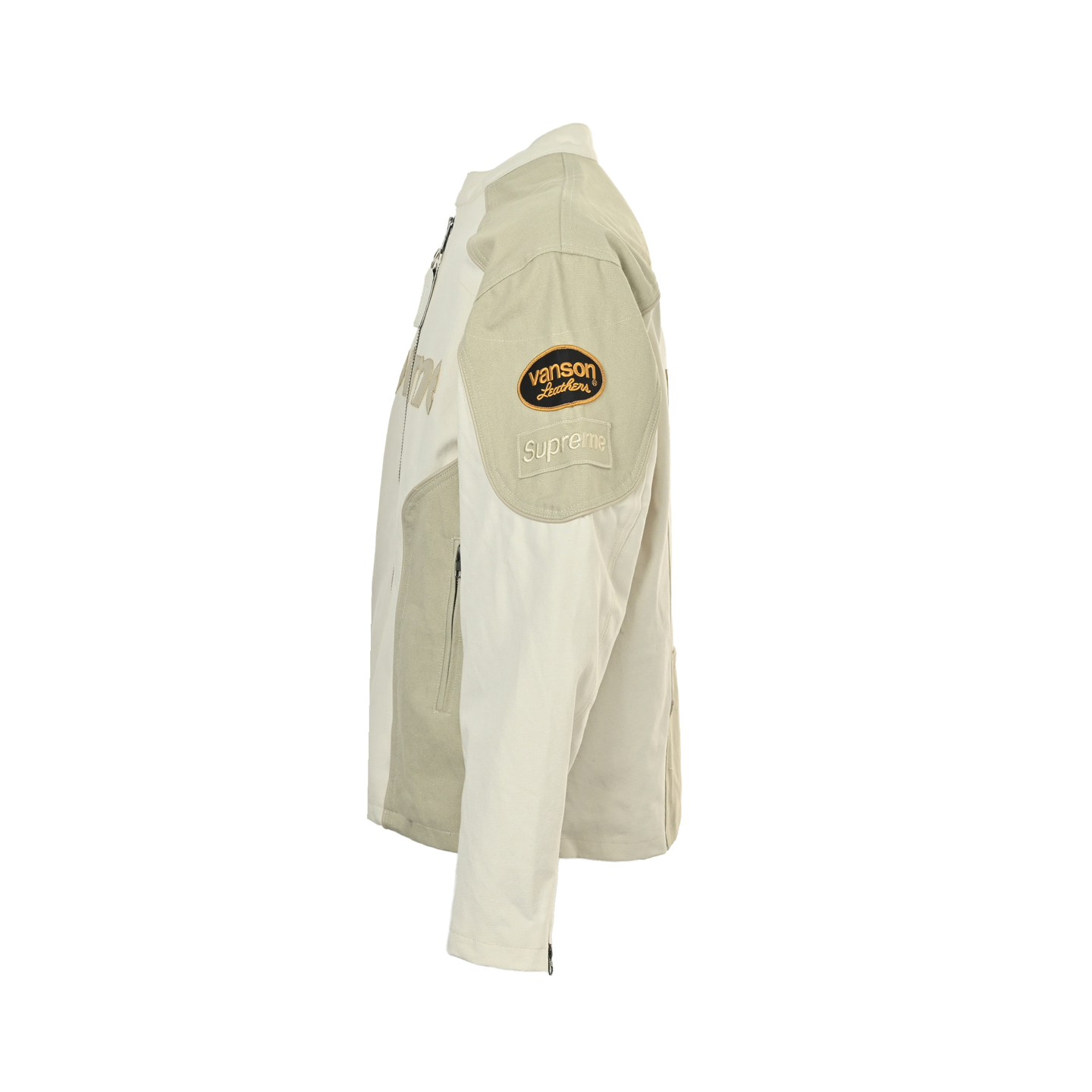 Supreme xVanson Leathers x Cordura 联名款 SS25 WEEK13 CottonJacket 皮革徽标贴花拉链开合长袖美式潮流夹克 男女同款  SUP-SS25-048