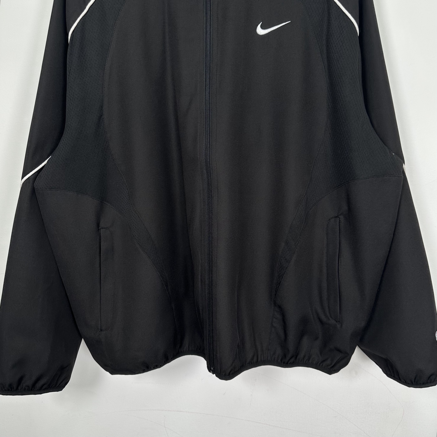 （套裝 可分開購買）Supreme Nike联名系列 袖口刺绣l简约合身ogo拉链开合美式潮流夹克外套 男女同款 