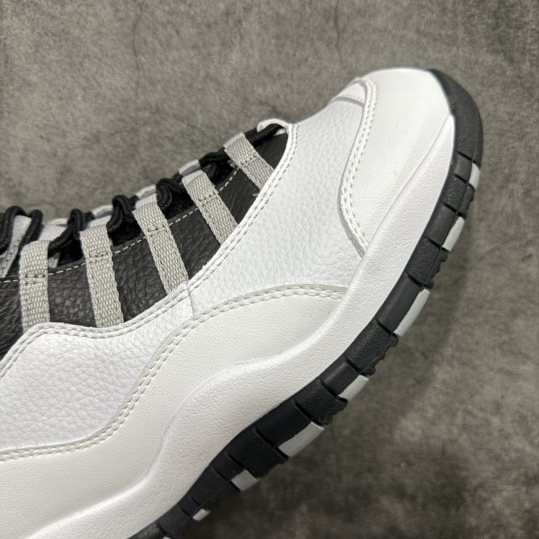  Air Jordan 10 0G“Steel” AJ10 舒适百搭 防滑耐磨 高  复古篮球鞋 男款 波鞋 白黑色 HJ6779-104