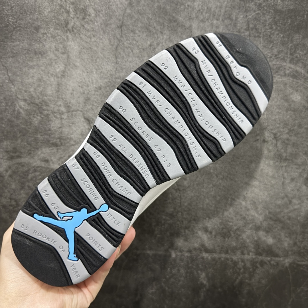  Air Jordan 10 0G“Steel” AJ10 舒适百搭 防滑耐磨 高  复古篮球鞋 男款 波鞋 白黑色 HJ6779-104