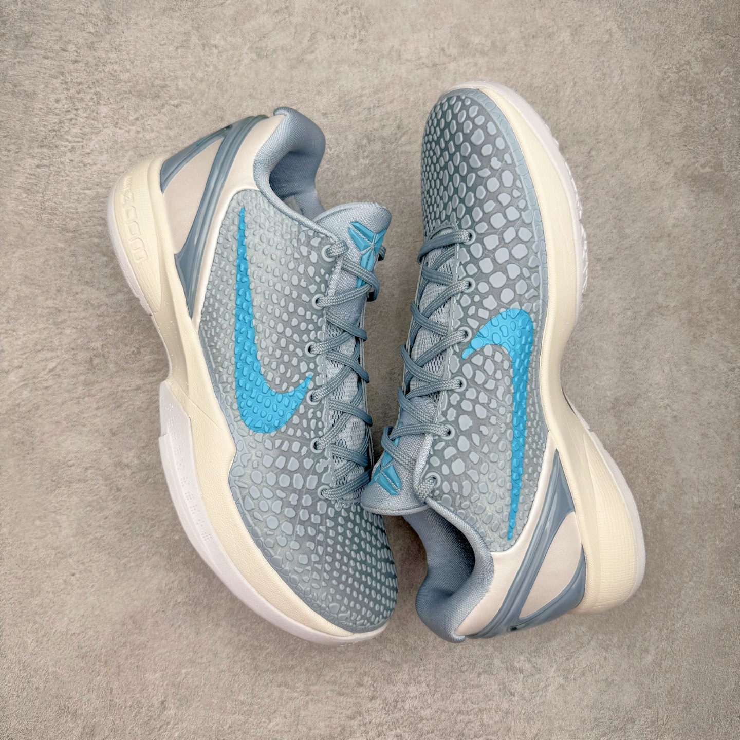 S2 Kobe6  前掌Zoom Turbo 气垫 后掌EVA缓震 低筒 球鞋 籃球鞋 實戰鞋 真碳板 男鞋 波鞋 克拉克北卡蓝 IO3672-400