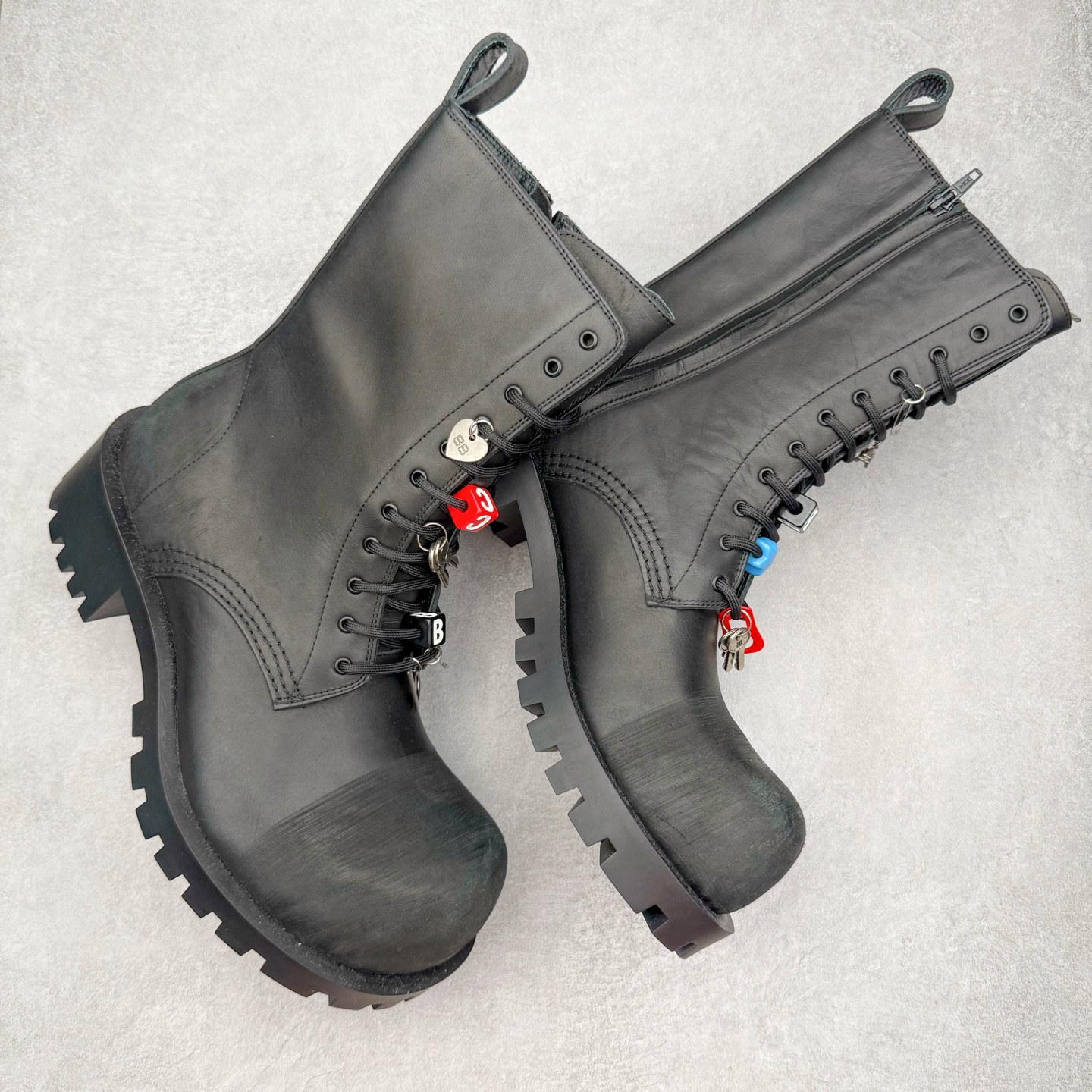 Balenciaga  Hummer 巴黎世家 系带  中筒 老爹鞋 运动 复古板鞋 休闲鞋 男鞋 黑色 786137WCDA31080