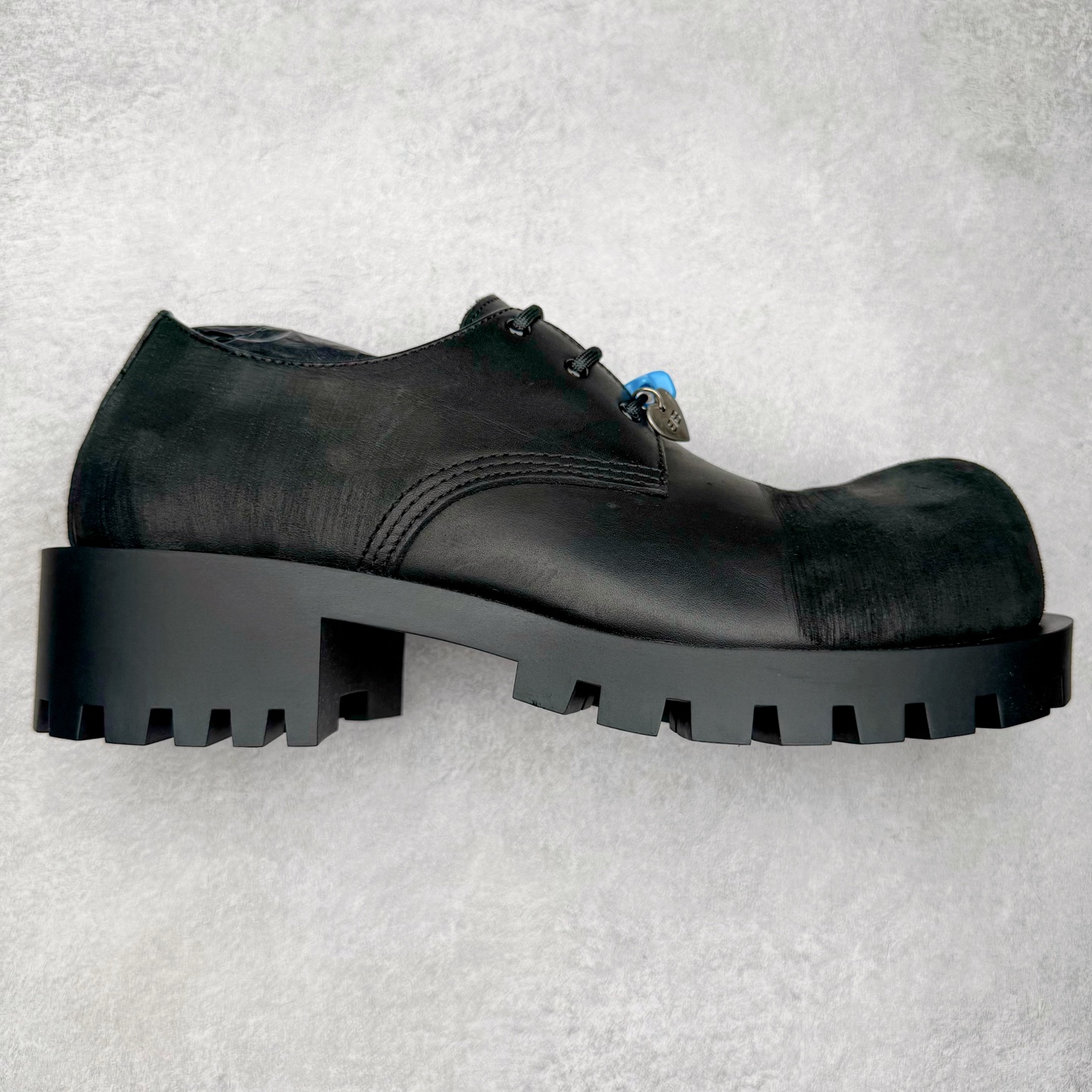 Balenciaga  Hummer 巴黎世家 德比 系带 低筒 老爹鞋 运动 复古板鞋 休闲鞋 男鞋 黑色 786136WCDA31080