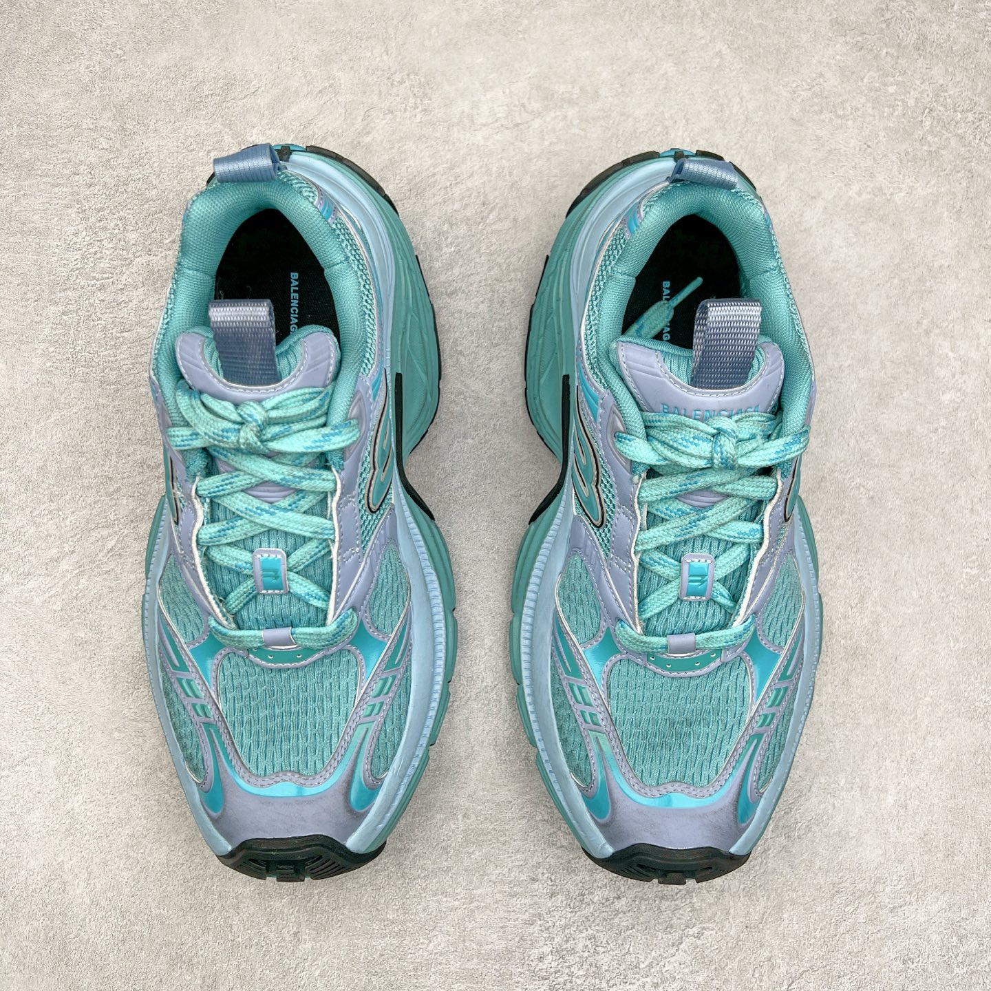 Balenciaga  巴黎世家 10XL 网布 系带 做旧 低筒 老爹鞋 运动 复古板鞋 休闲鞋 男鞋 女鞋 波鞋 湖蓝色 815859W2MV24410